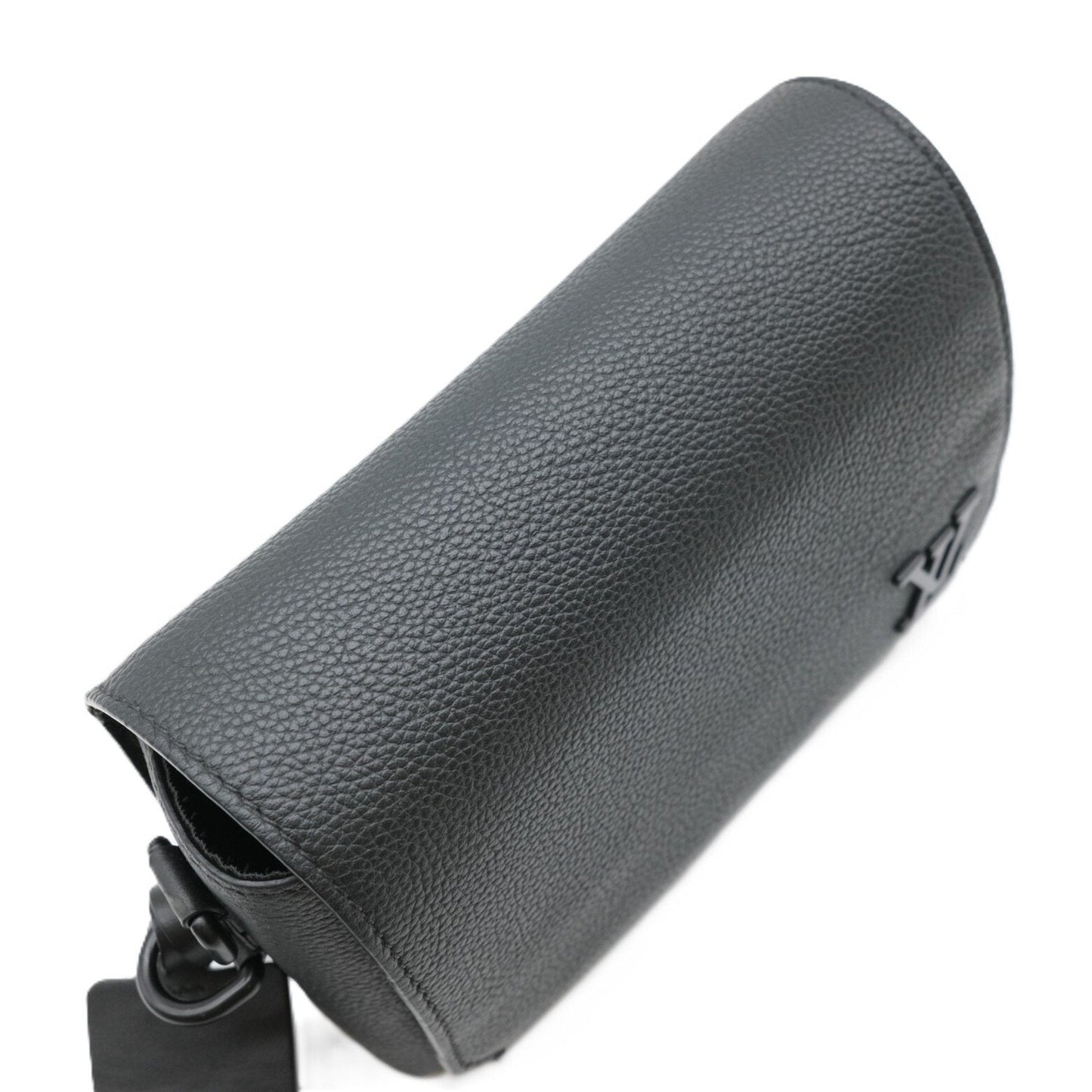 Louis Vuitton Black Leather Shoulder Bag