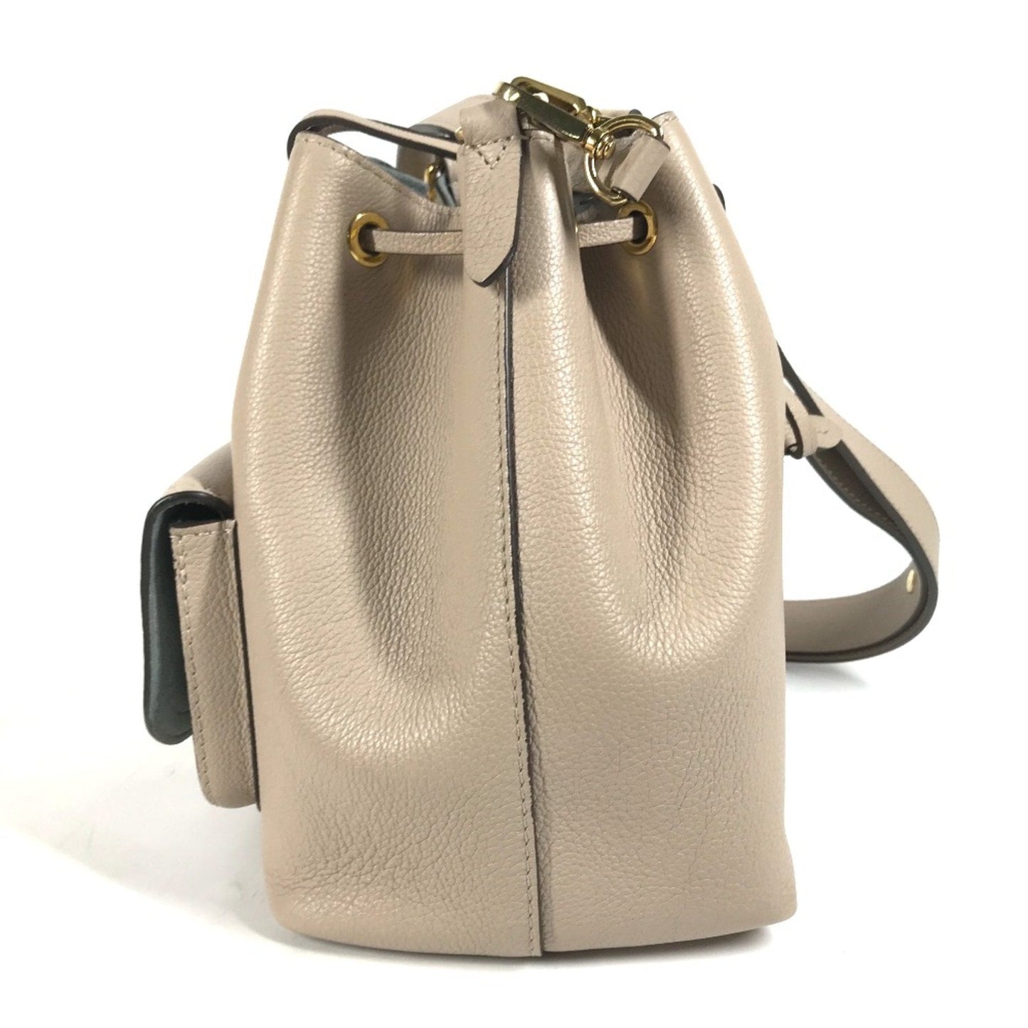 Louis Vuitton Beige Leather Shoulder Bag