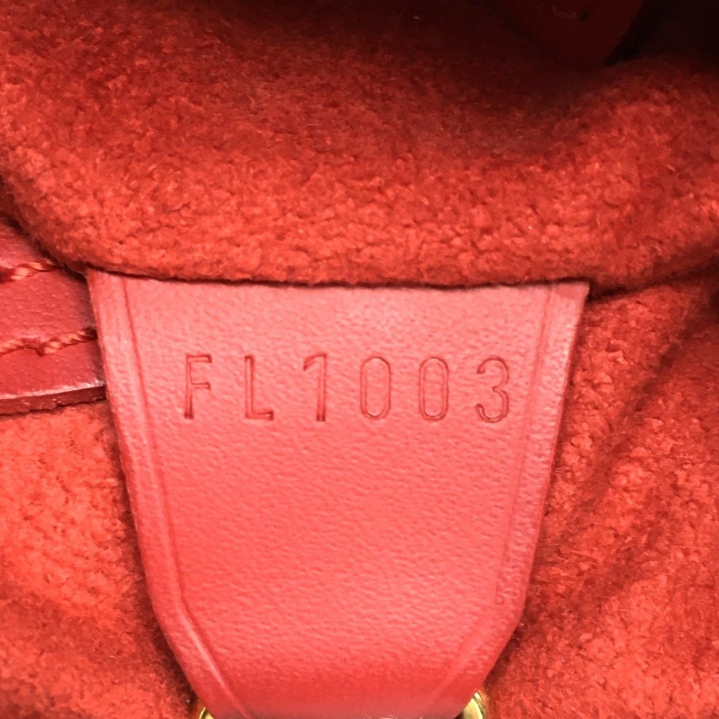 Louis Vuitton Red Leather Shoulder Bag