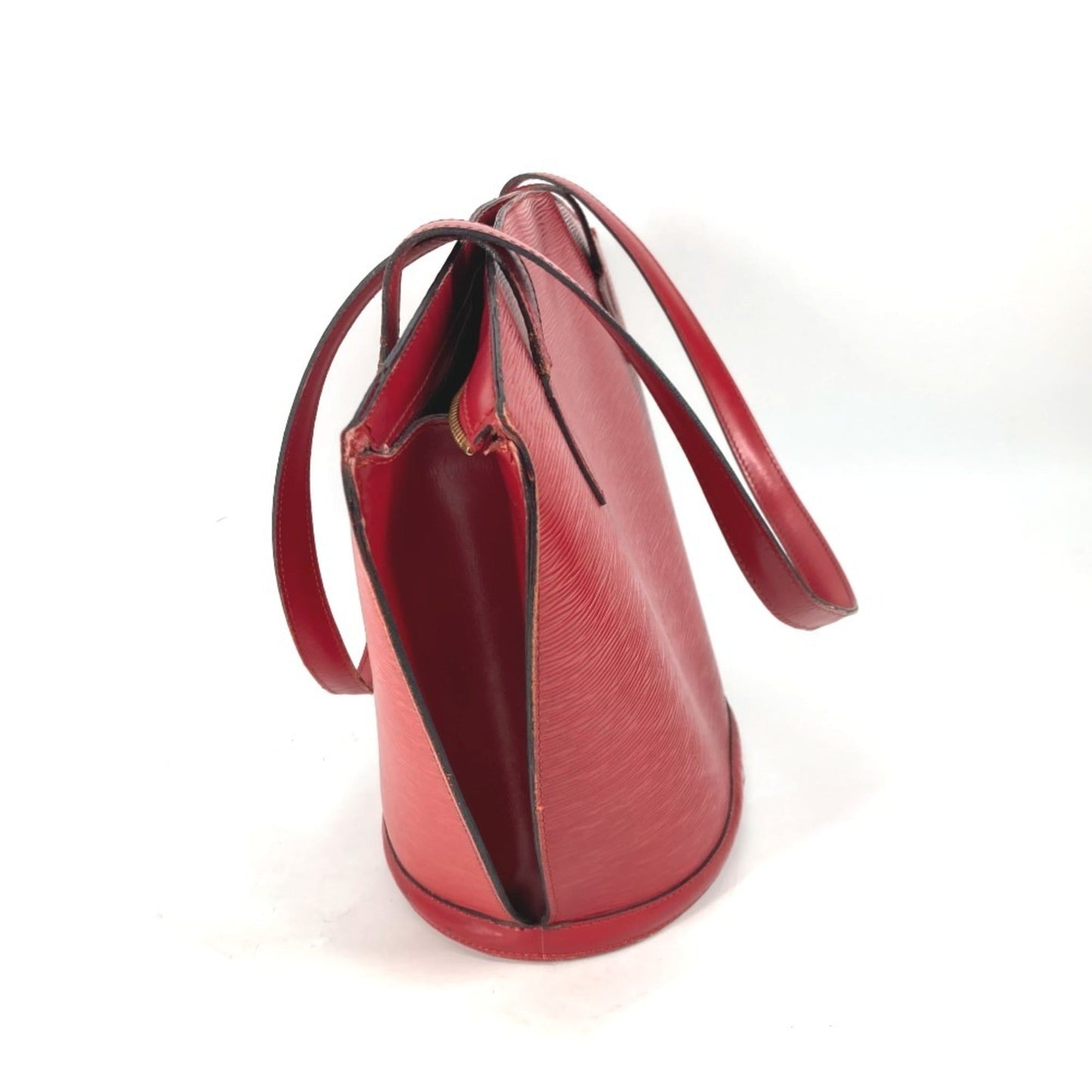 Louis Vuitton Castilian Red Red Color Epi Leather Shoulder Bag Tote Bag