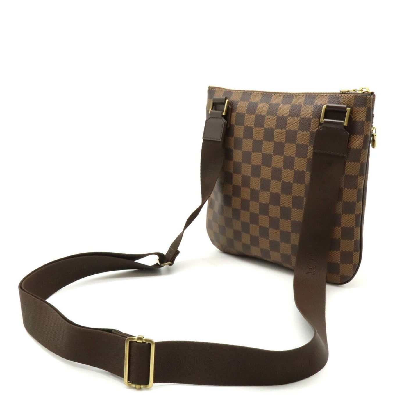 Louis Vuitton Brown Pvc Pochette Shoulder Bag