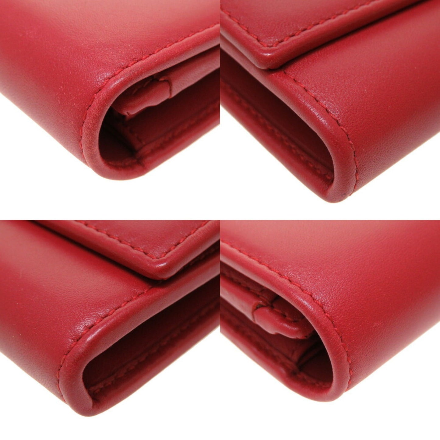 Gucci Red Color Leather Coin Purse/Coin Case