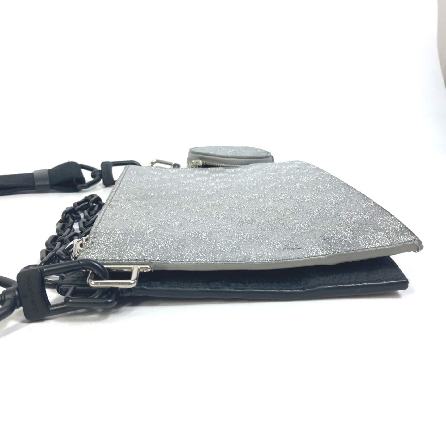 Louis Vuitton Silver Leather Shoulder Bag