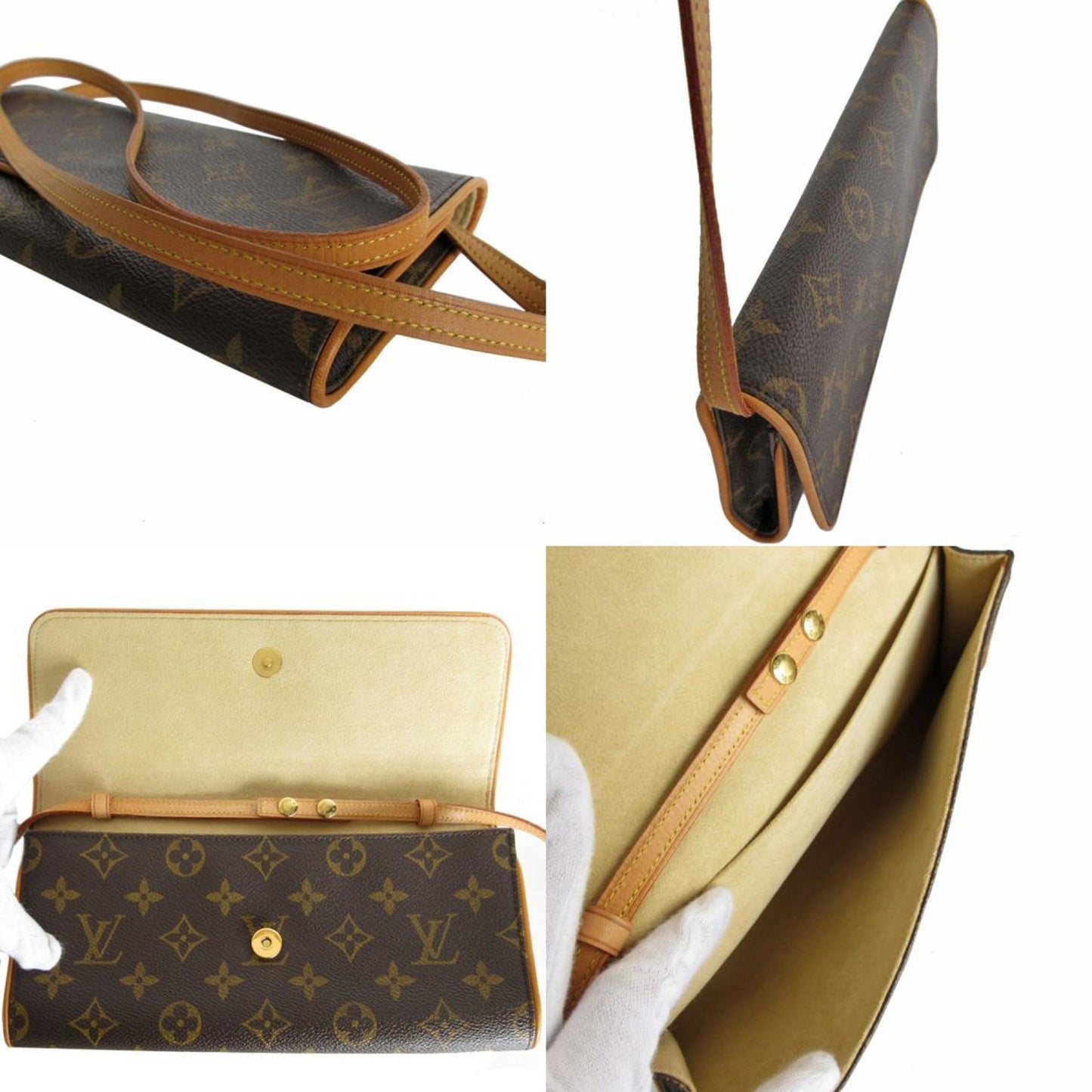Louis Vuitton Monogram Brown Monogram Pochette Shoulder Bag