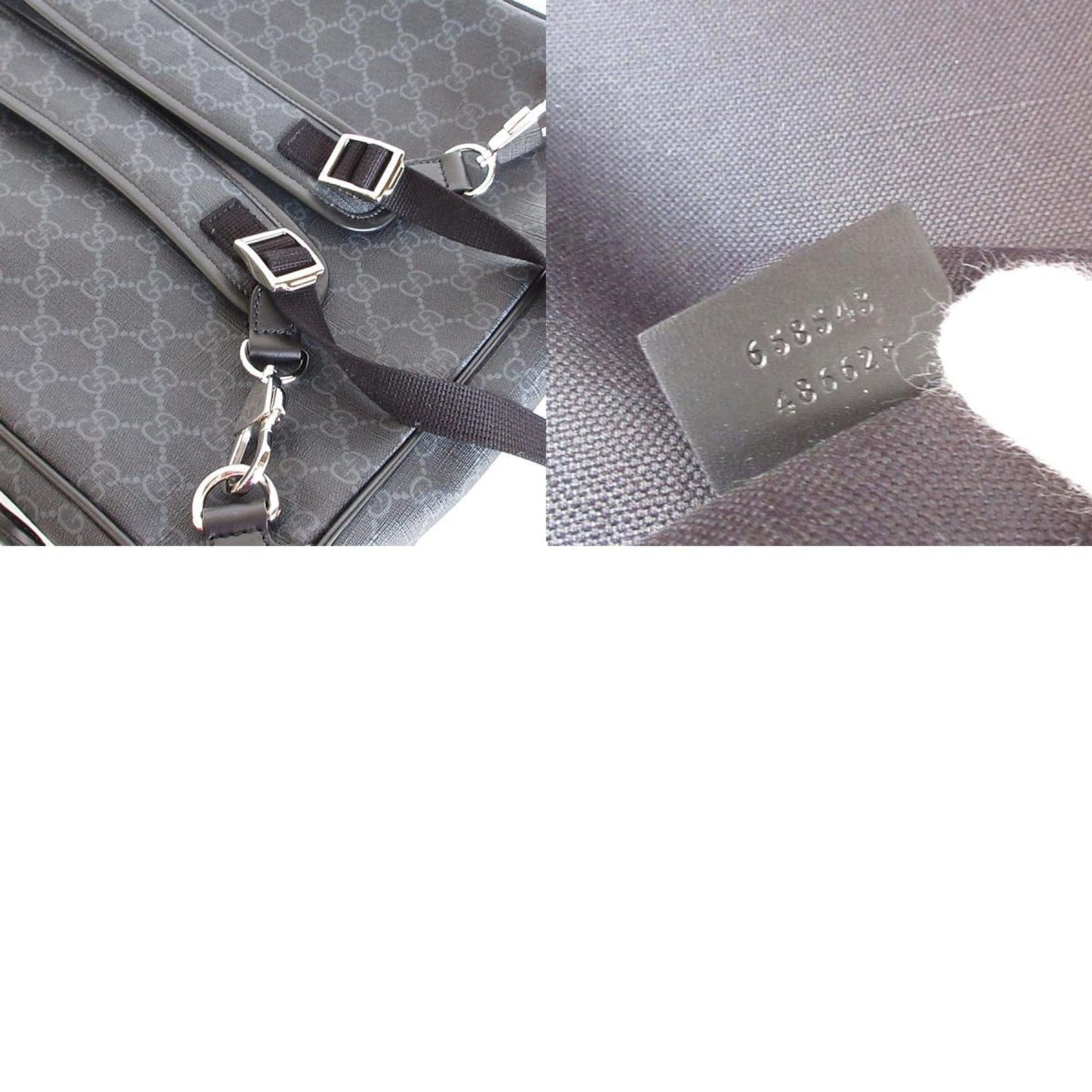 Gucci Gray Pvc Backpack Handbag