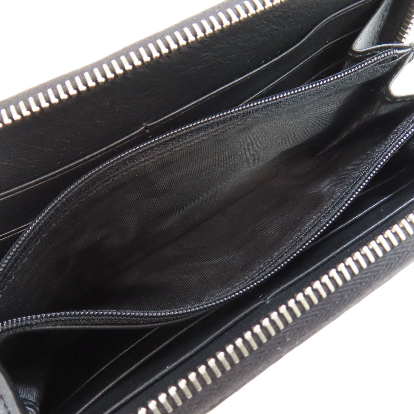 Gucci Black Leather Long Wallet (Bi-Fold)