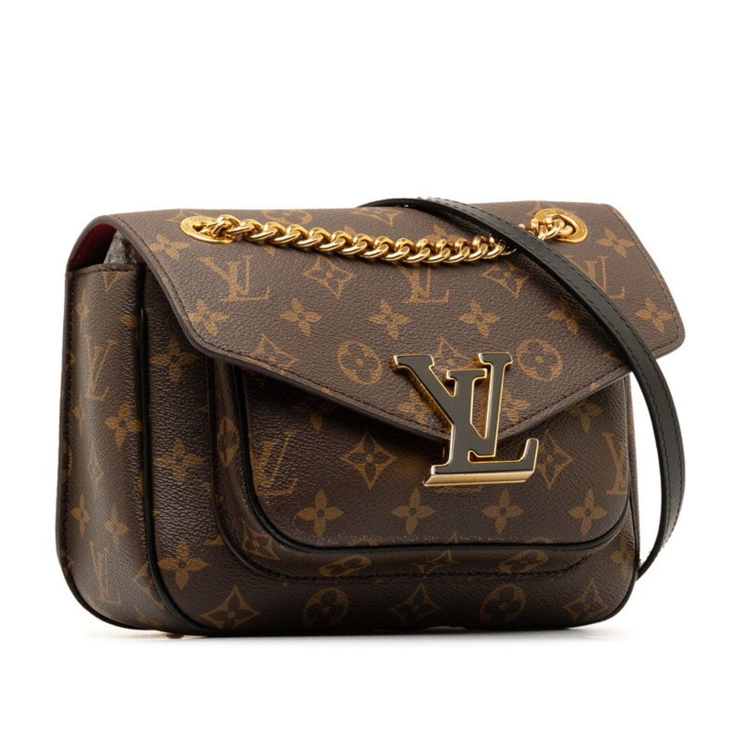 Louis Vuitton Brown Pvc Leather Shoulder Bag