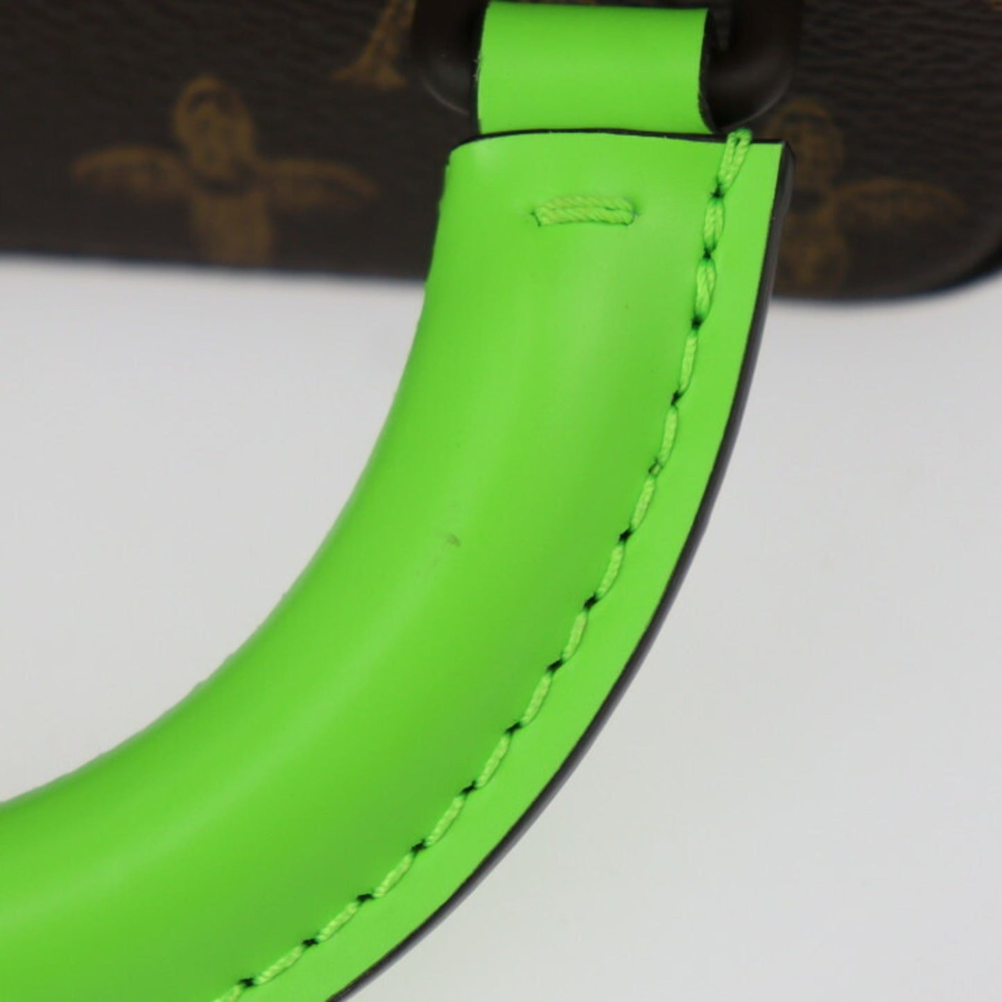 Louis Vuitton Brown Green Monogram Monogram Leather Handbag Shoulder Bag Tote Bag