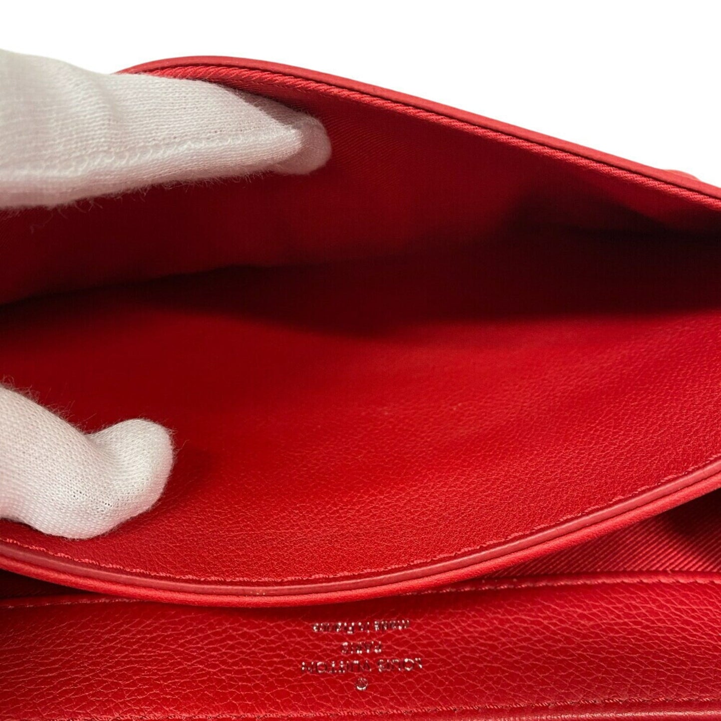 Louis Vuitton Red Color Leather Shoulder Bag