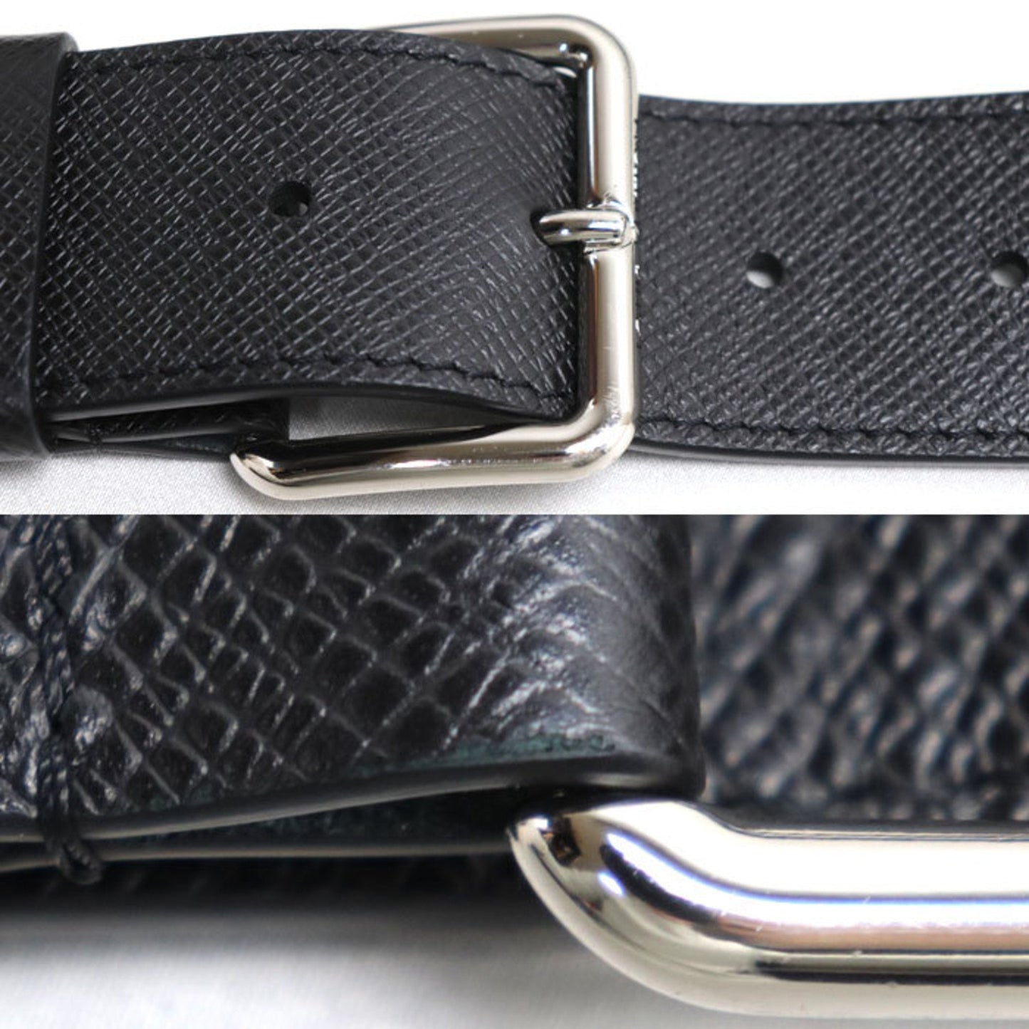 Louis Vuitton Black Taiga Leather Shoulder Bag
