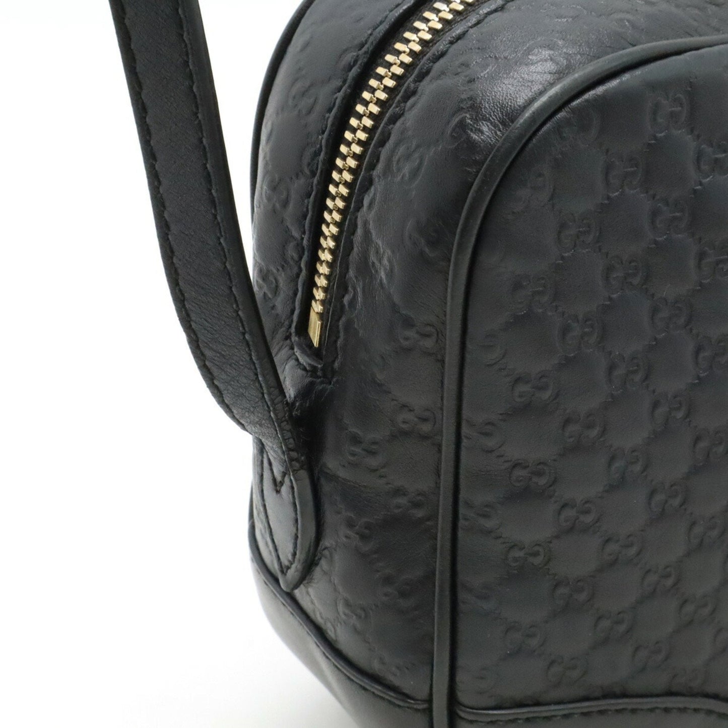 Gucci Black Leather Pochette Shoulder Bag