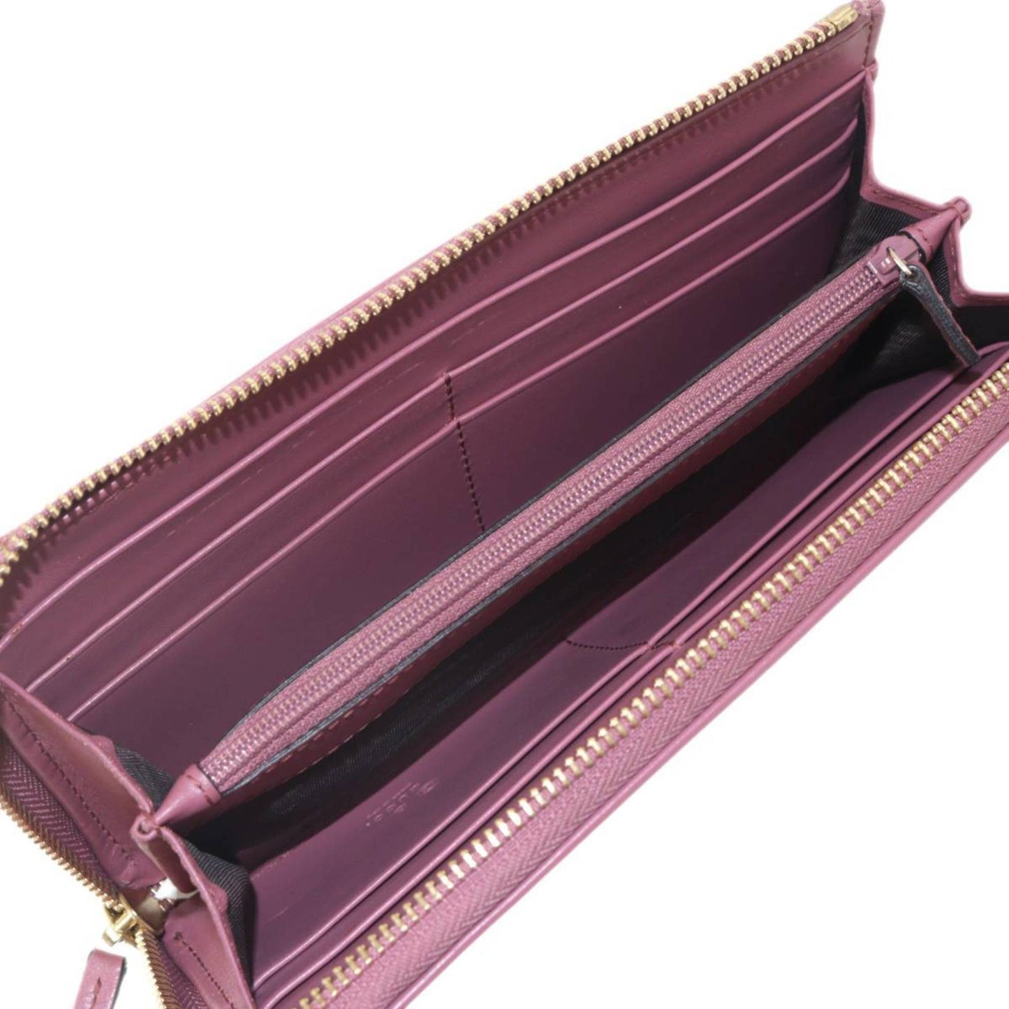Gucci Pink Leather Long Wallet (Bi-Fold)