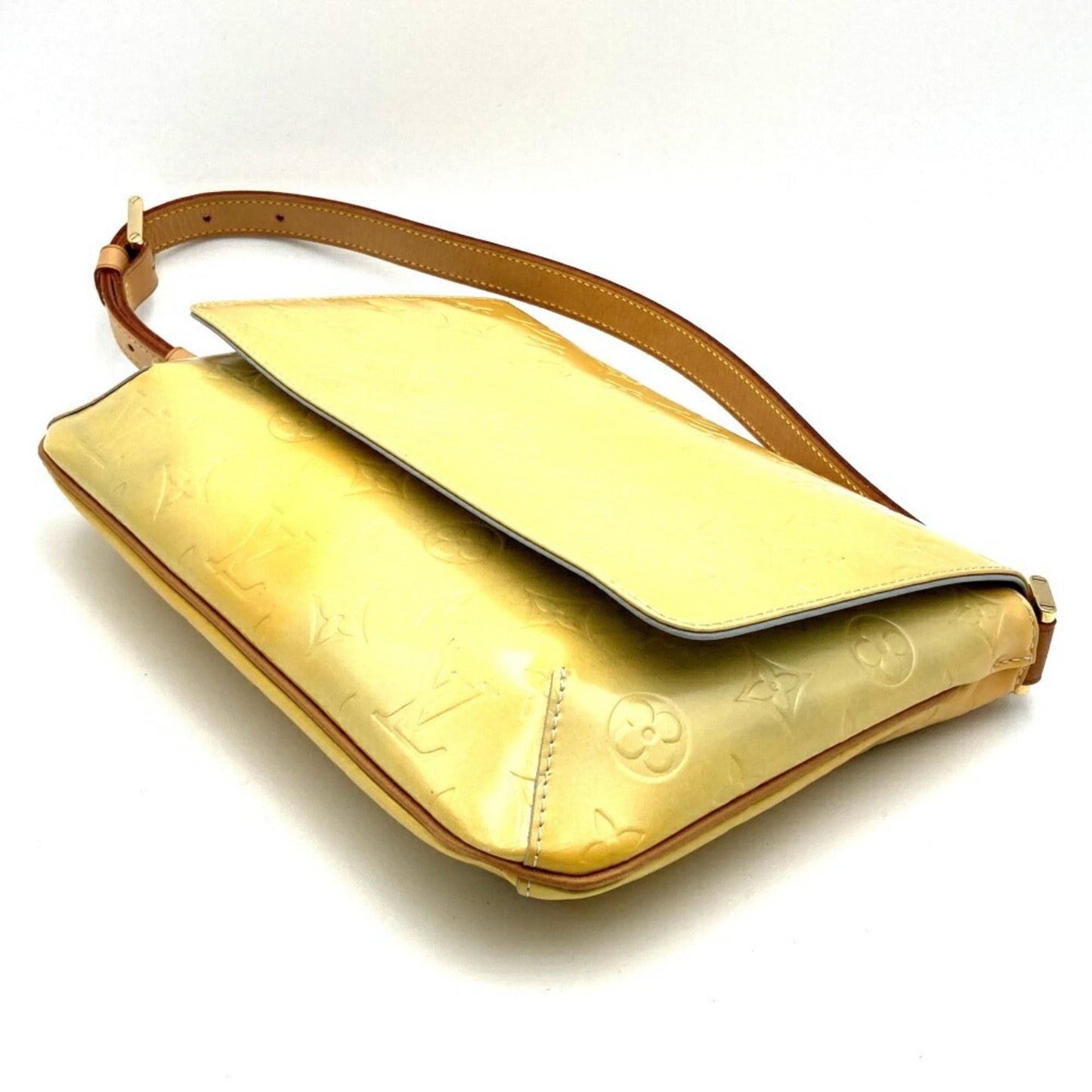 Louis Vuitton Yellow Vernis Shoulder Bag