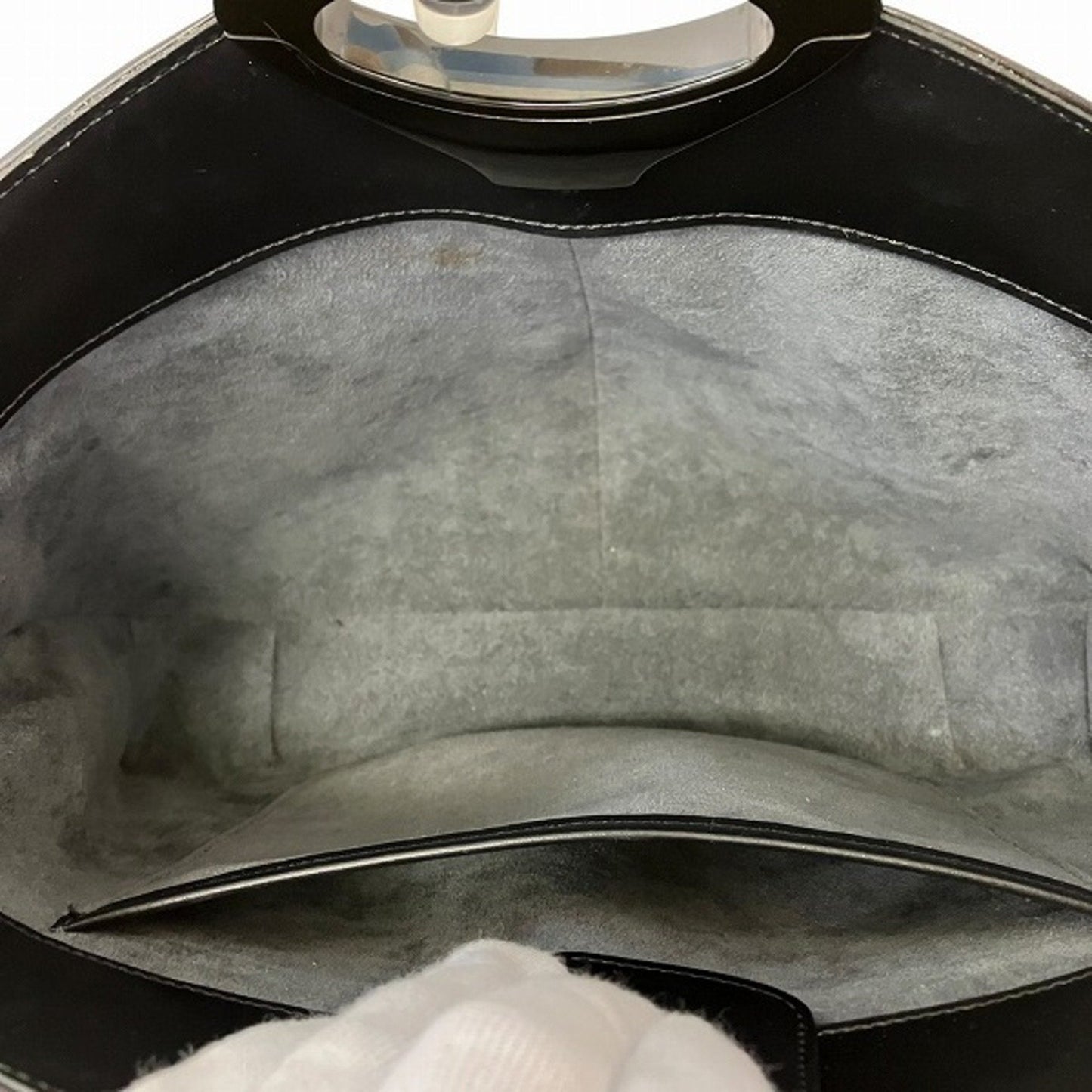 Louis Vuitton Noir Leather Shoulder Bag