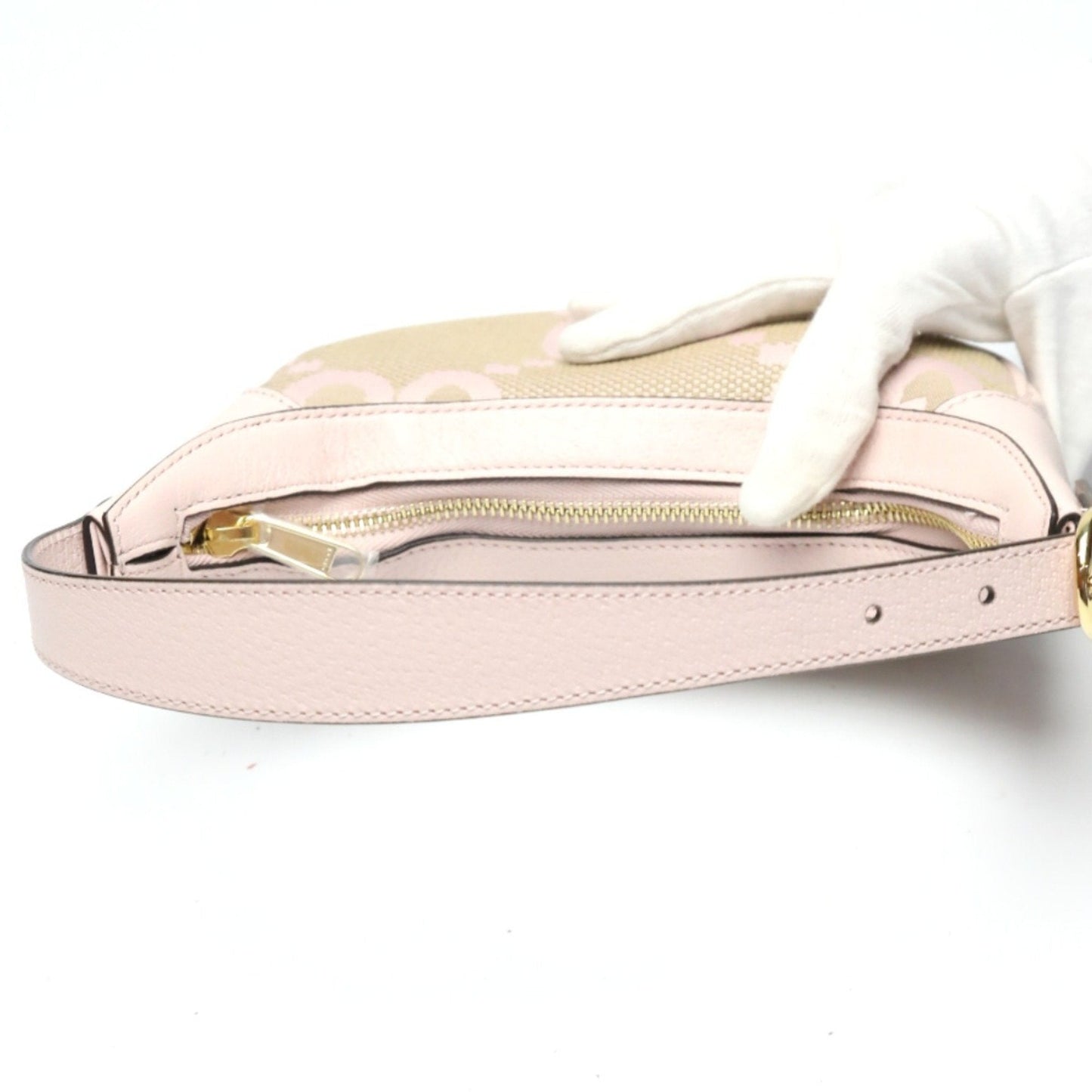 Gucci Pink Gg Canvas Handbag
