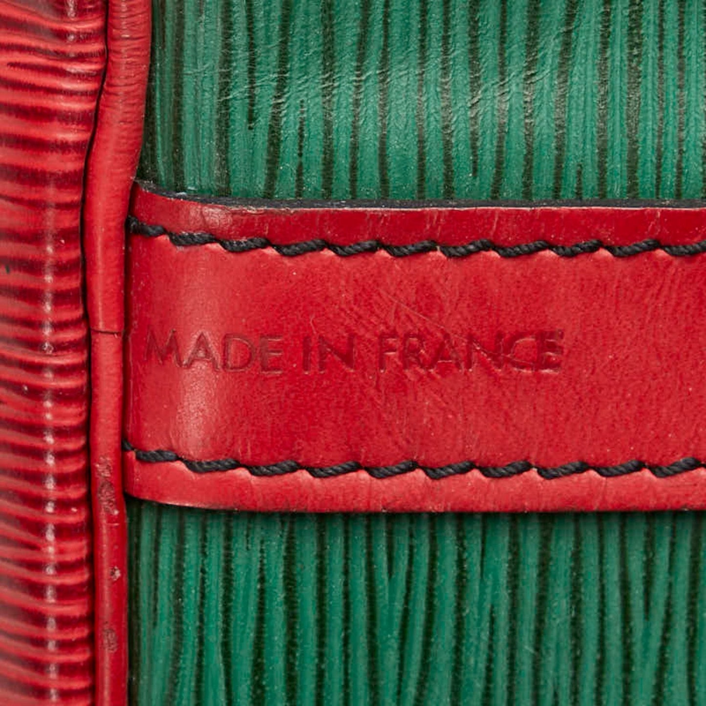Louis Vuitton Green Red Color Leather Shoulder Bag