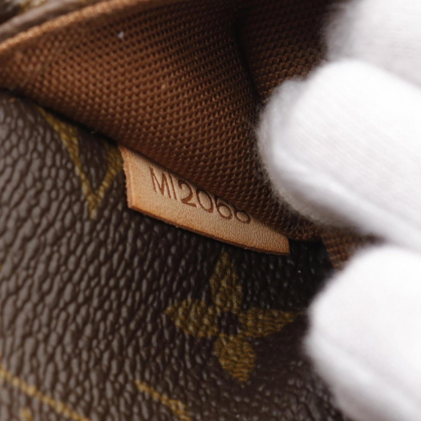Louis Vuitton Brown Coated Canvas Leather Shoulder Bag