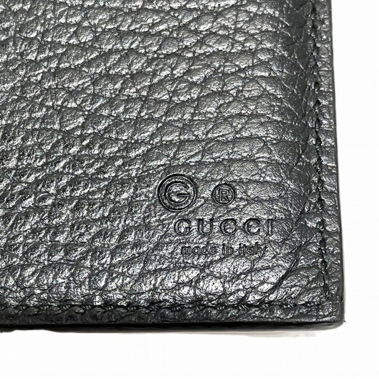 Gucci Black Leather Long Wallet (Bi-Fold)