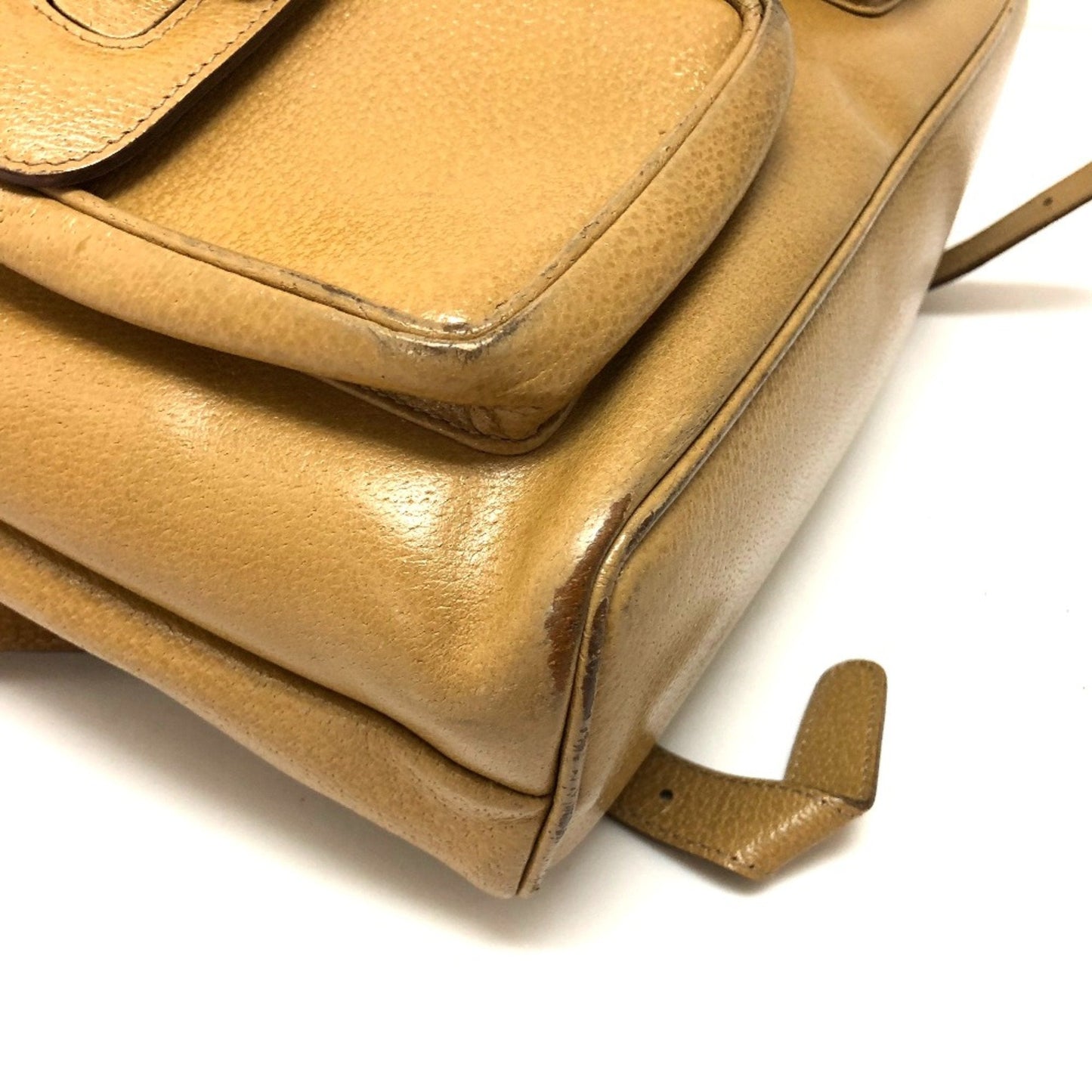 Gucci Beige Leather Backpack