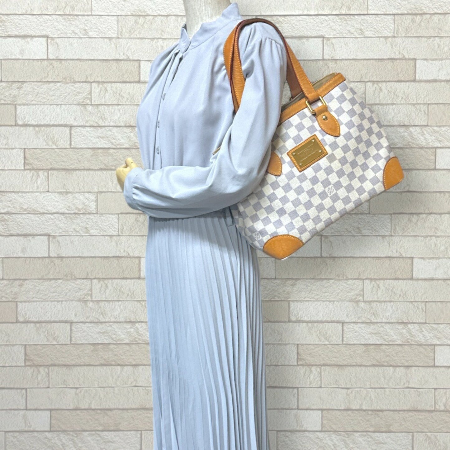 Louis Vuitton White Damier Azur Shoulder Bag