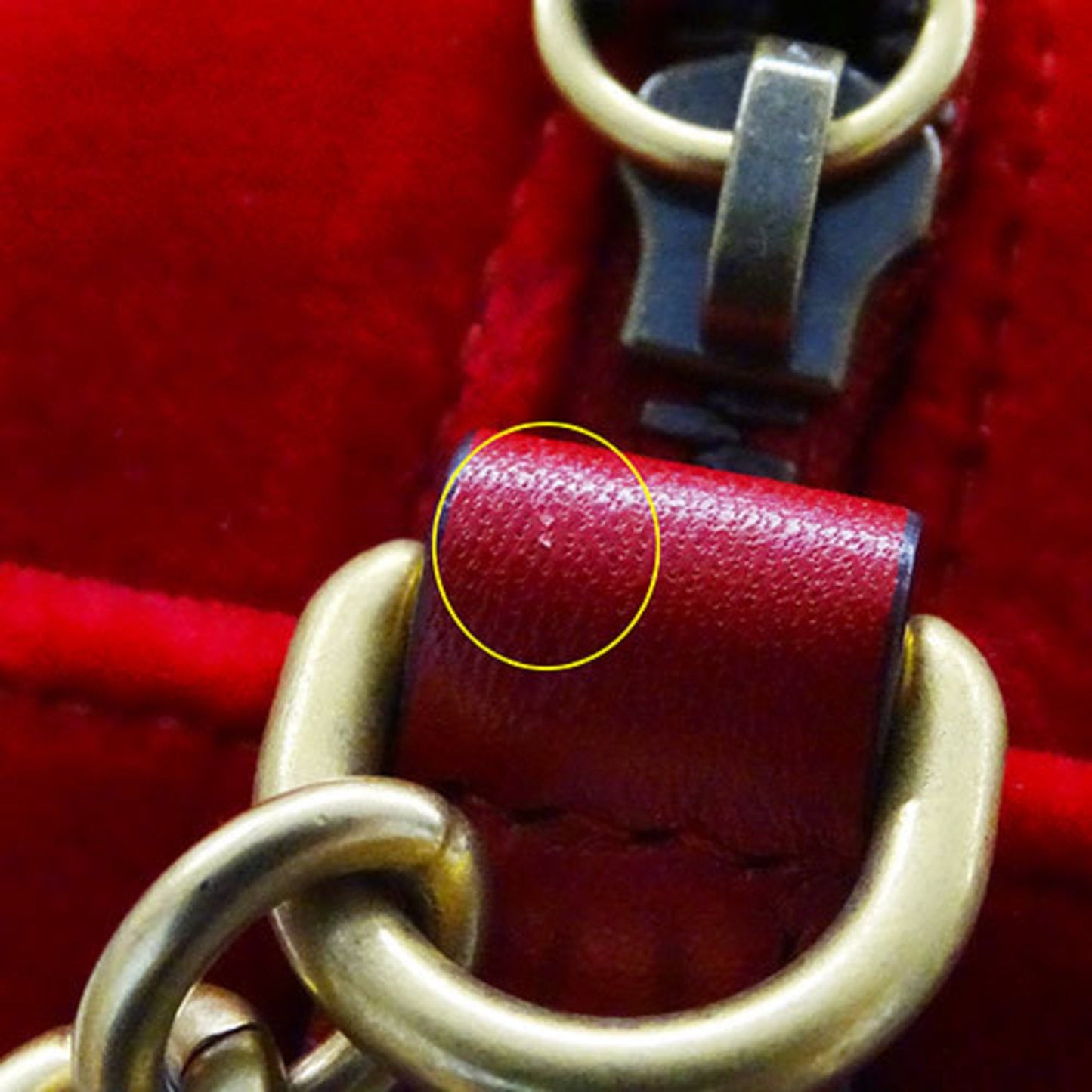 Gucci Red Color Leather Shoulder Bag