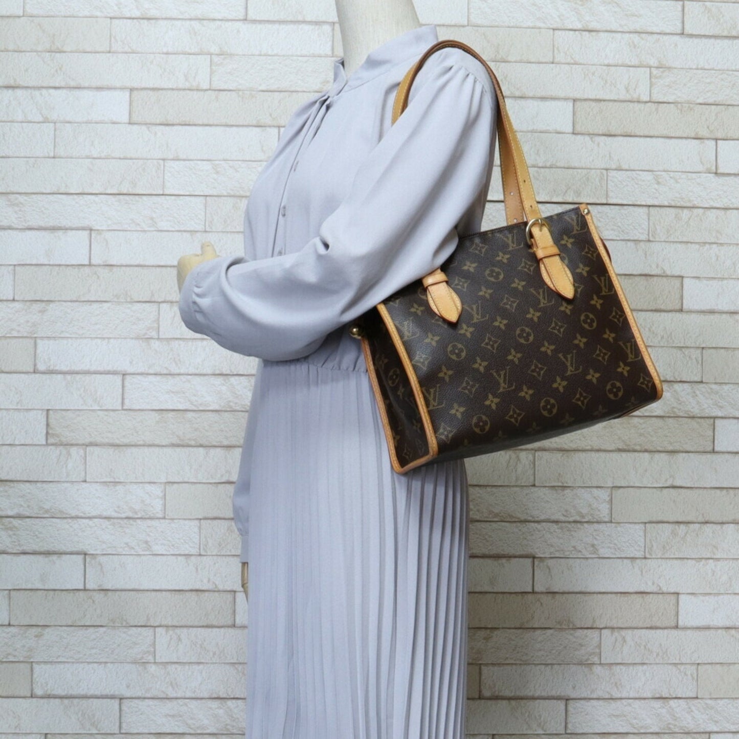 Louis Vuitton Brown Monogram Canvas Shoulder Bag