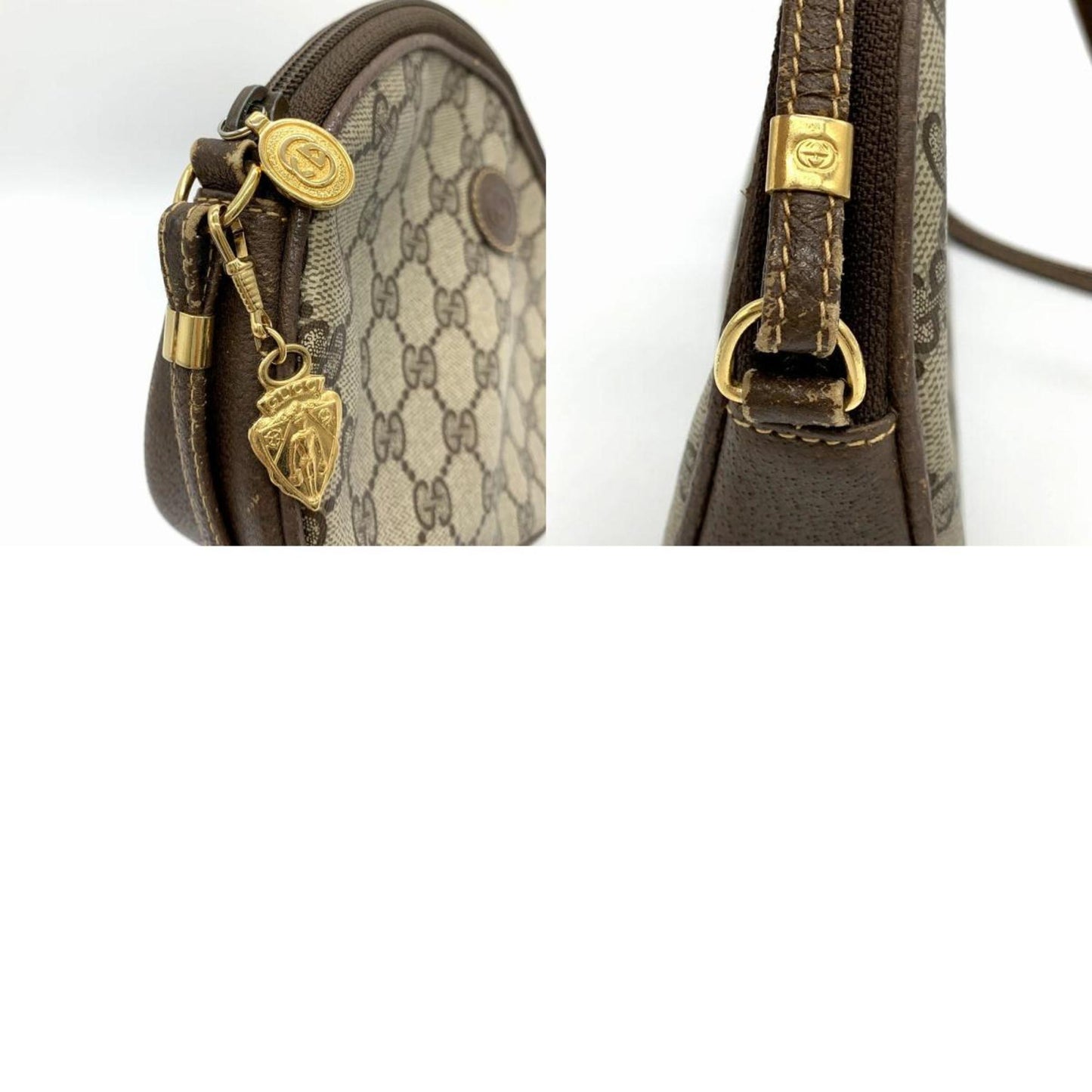 Gucci Brown Gg Supreme Shoulder Bag