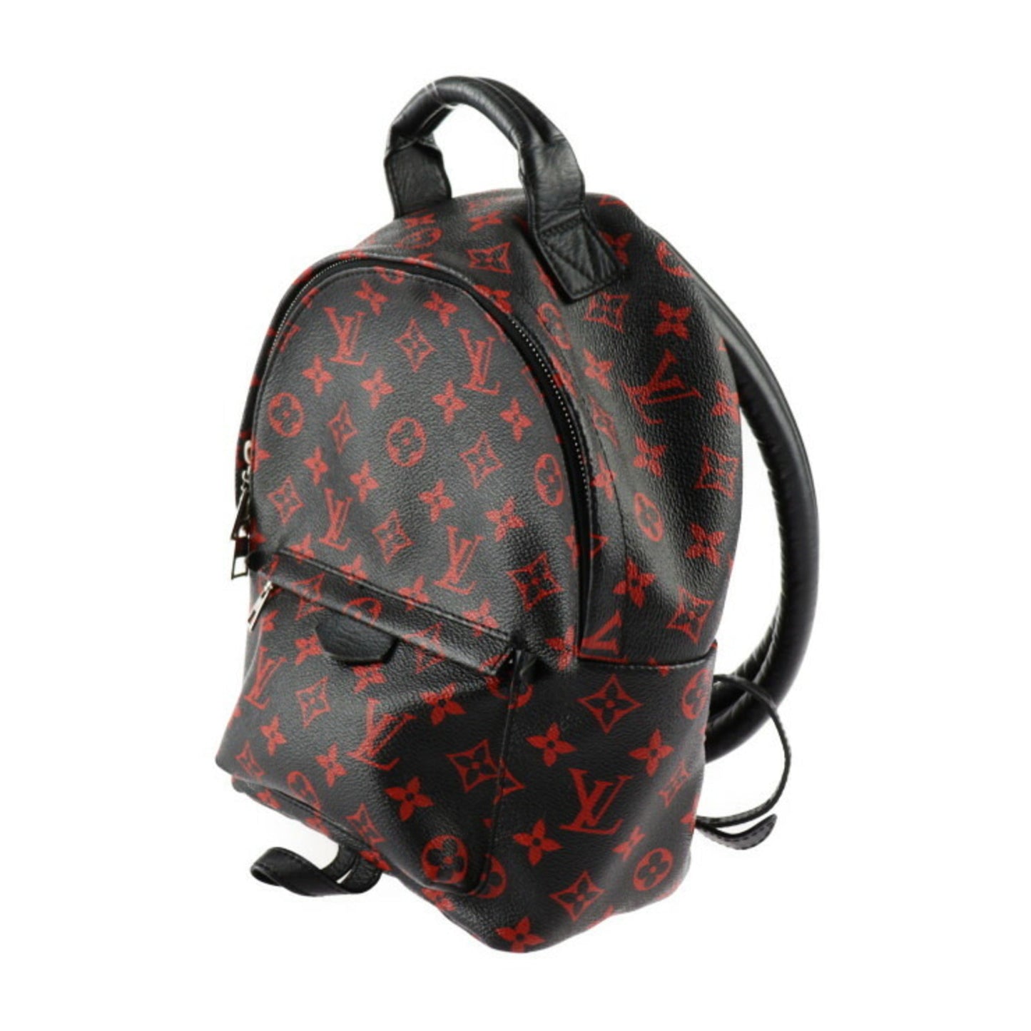 Louis Vuitton Black Monogram Red Color Monogram Backpack Handbag