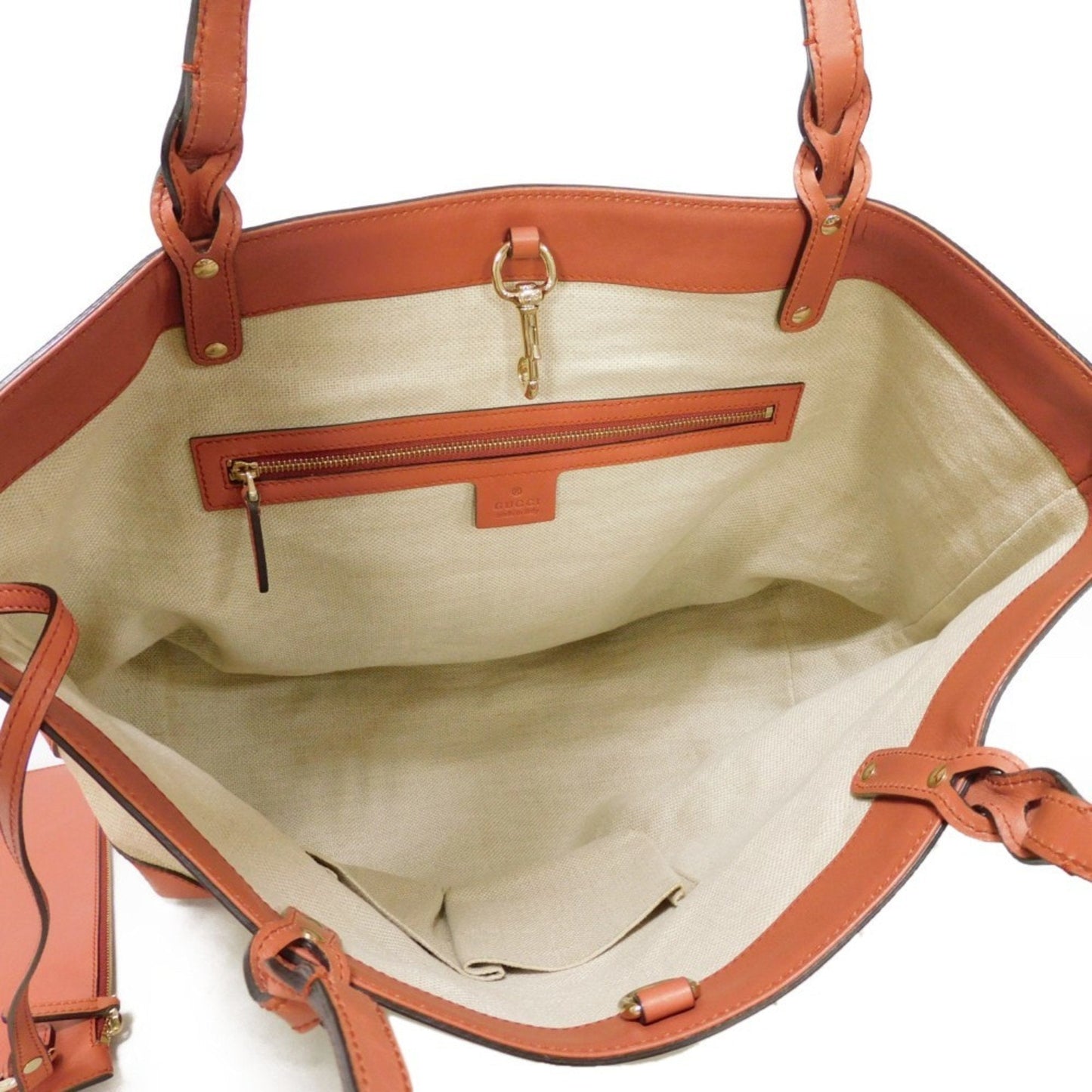 Gucci Beige Linen Shoulder Bag Tote Bag