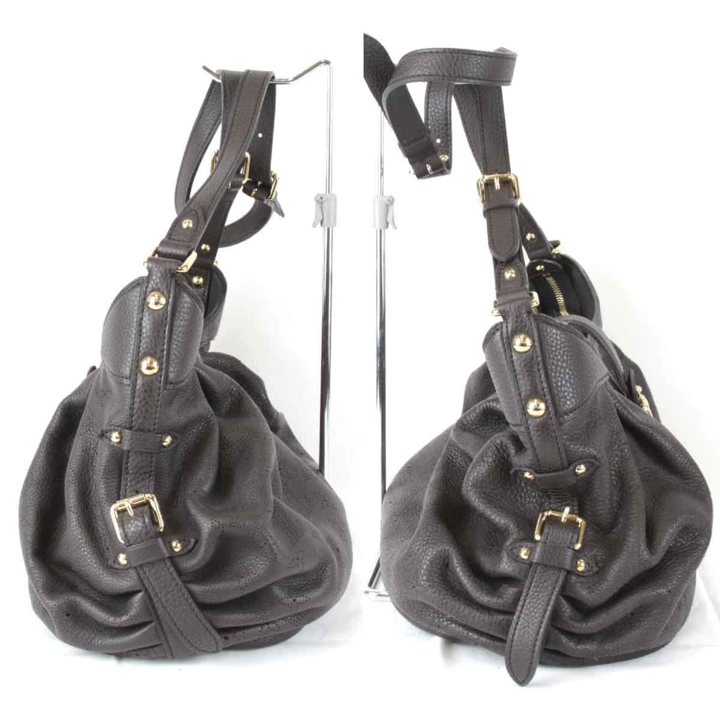 Louis Vuitton Black Mahina Leather Shoulder Bag