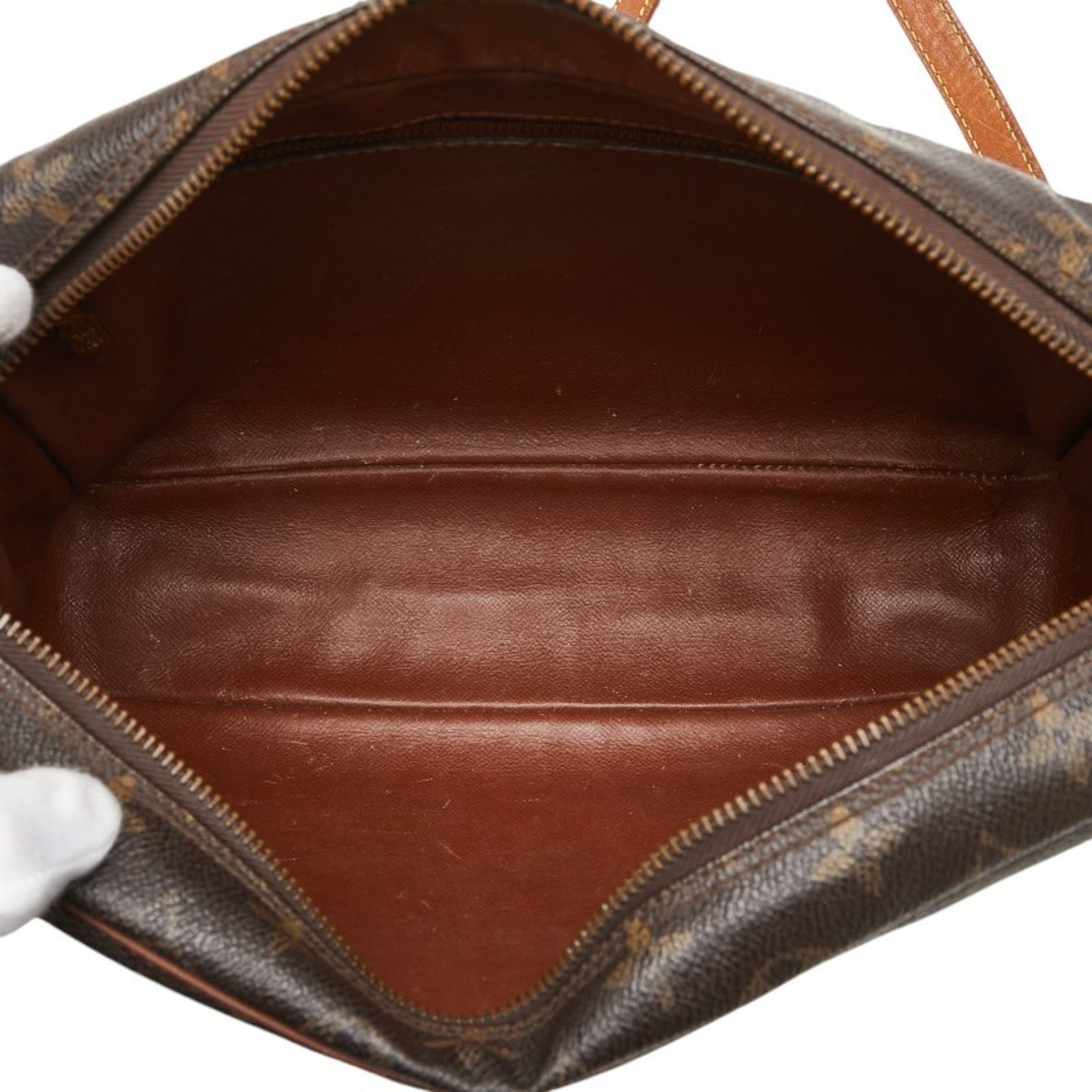 Louis Vuitton Brown Pvc Leather Shoulder Bag