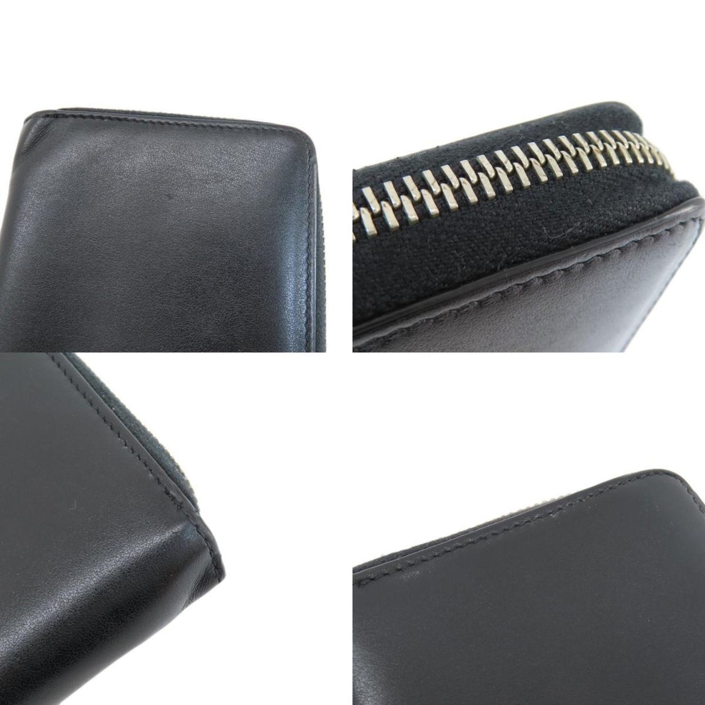 Gucci Black Leather Long Wallet (Bi-Fold)