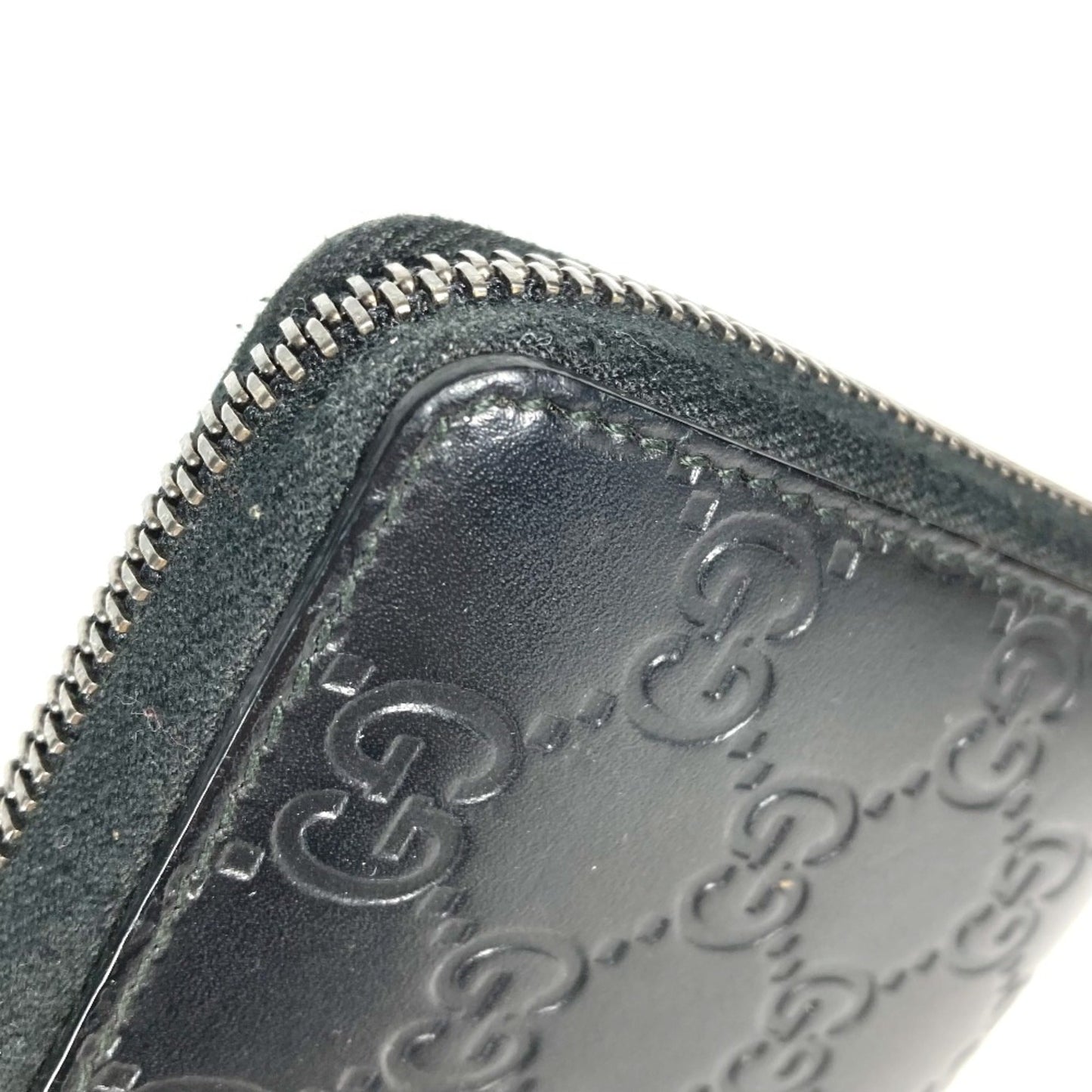 Gucci Black Leather Long Wallet (Bi-Fold)