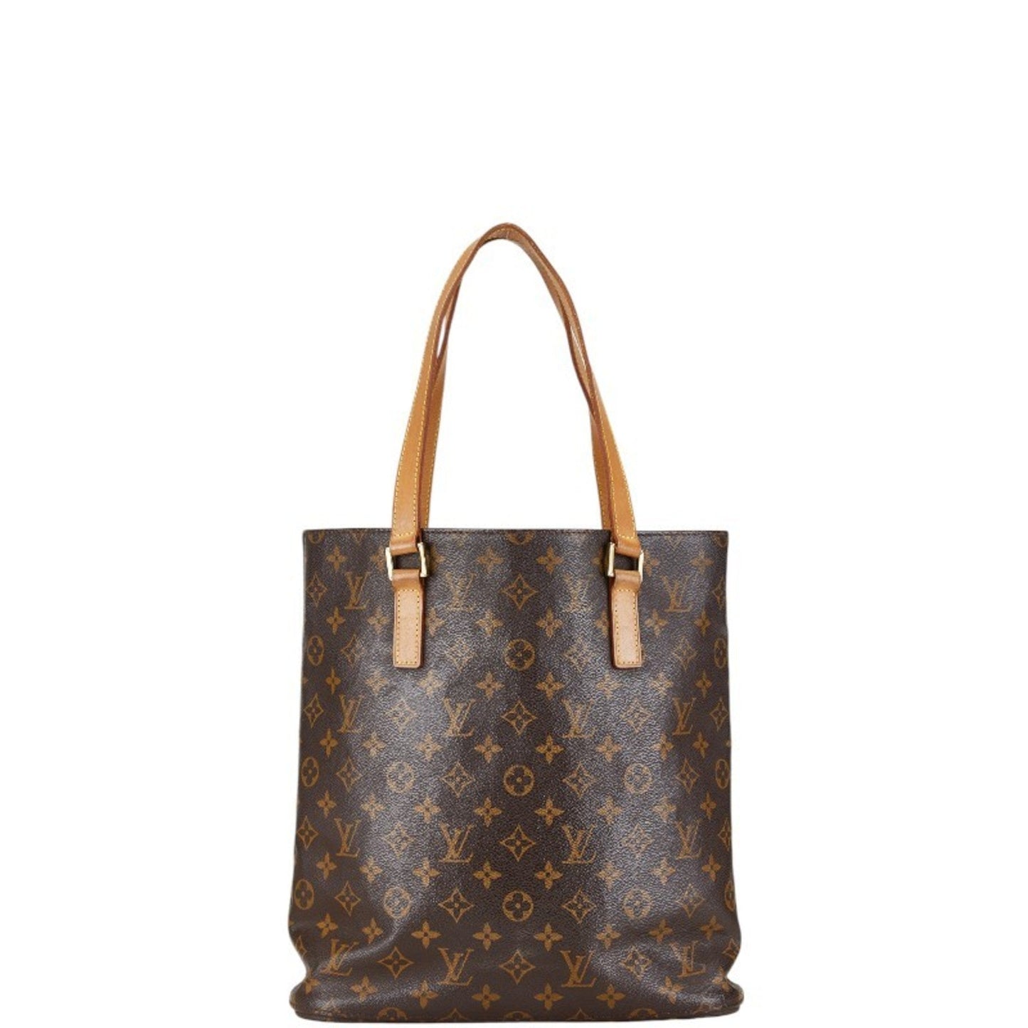 Louis Vuitton Brown Pvc Leather Shoulder Bag Tote Bag ()