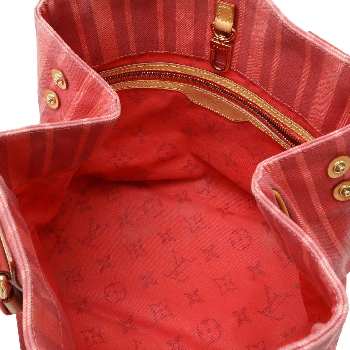 Louis Vuitton Rouge Grenadine Canvas Shoulder Bag Tote Bag