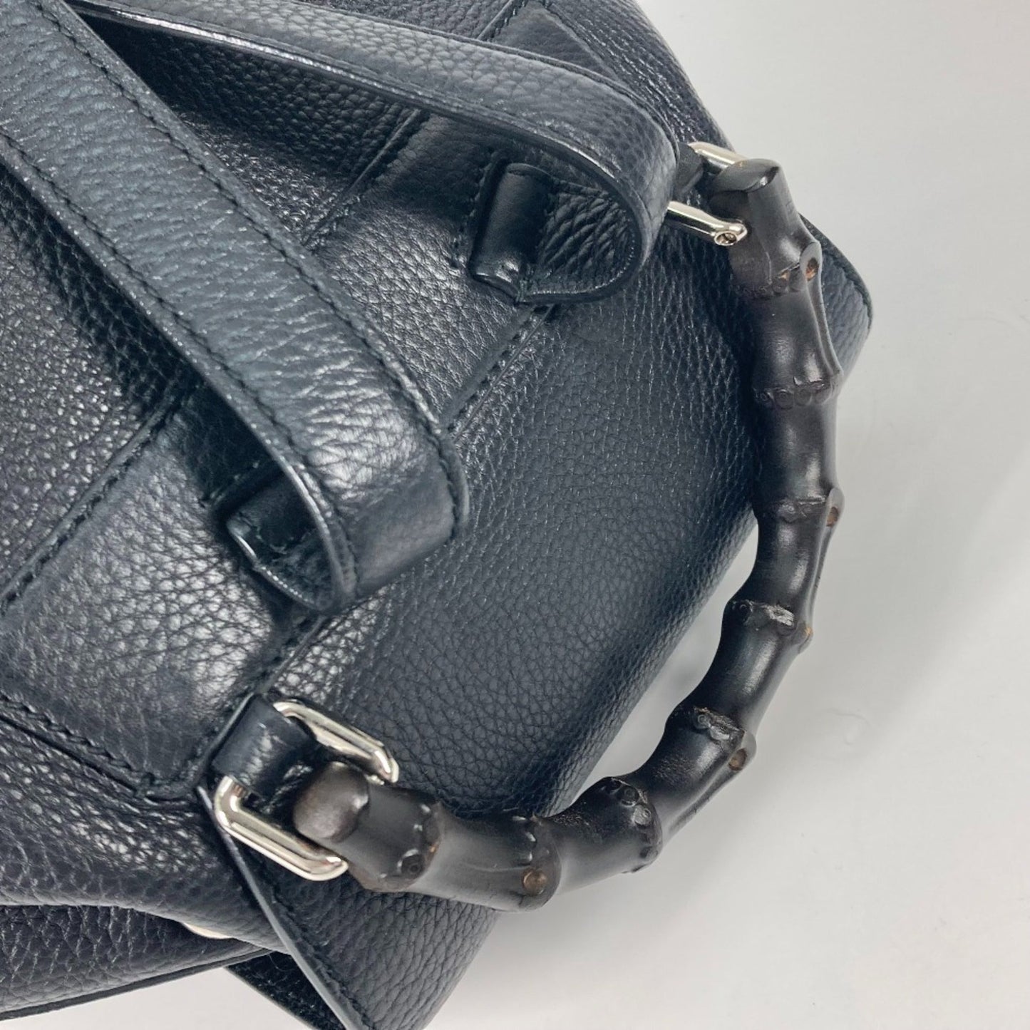 Gucci Black Leather Backpack