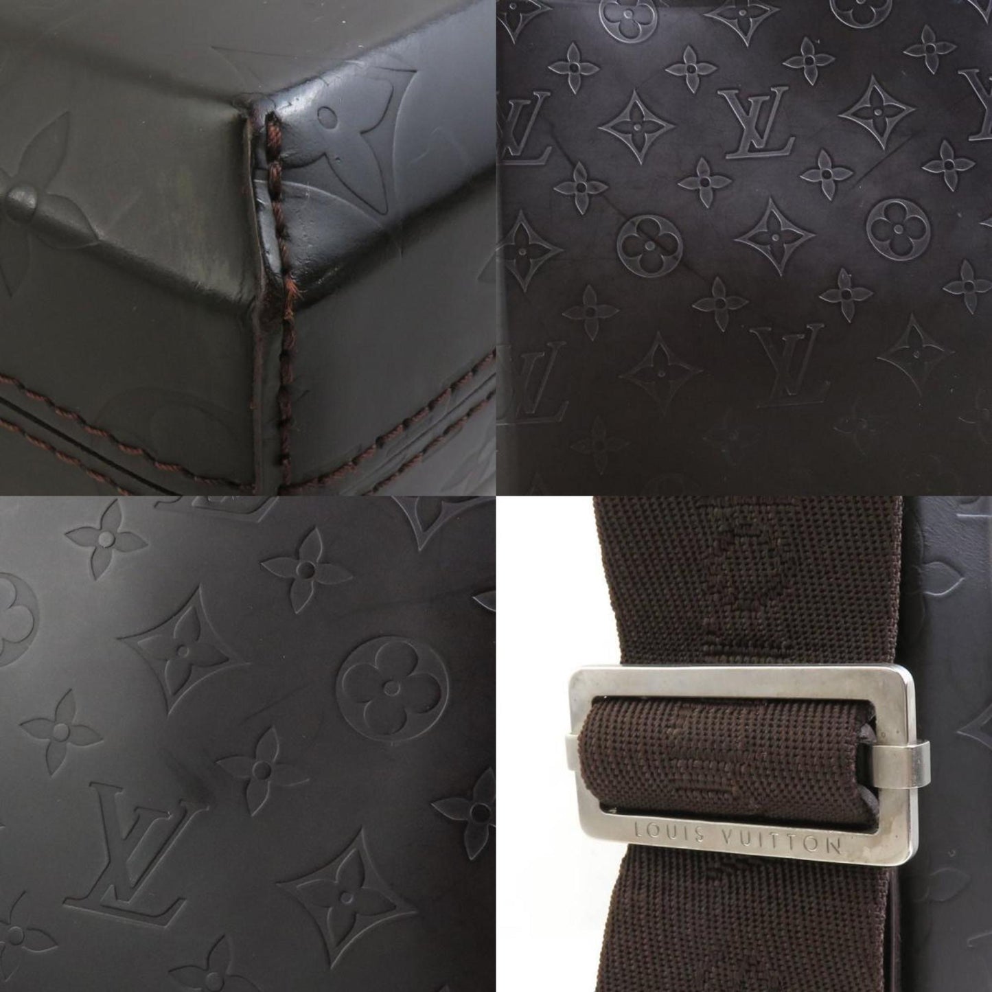 Louis Vuitton Dark Brown Leather Shoulder Bag