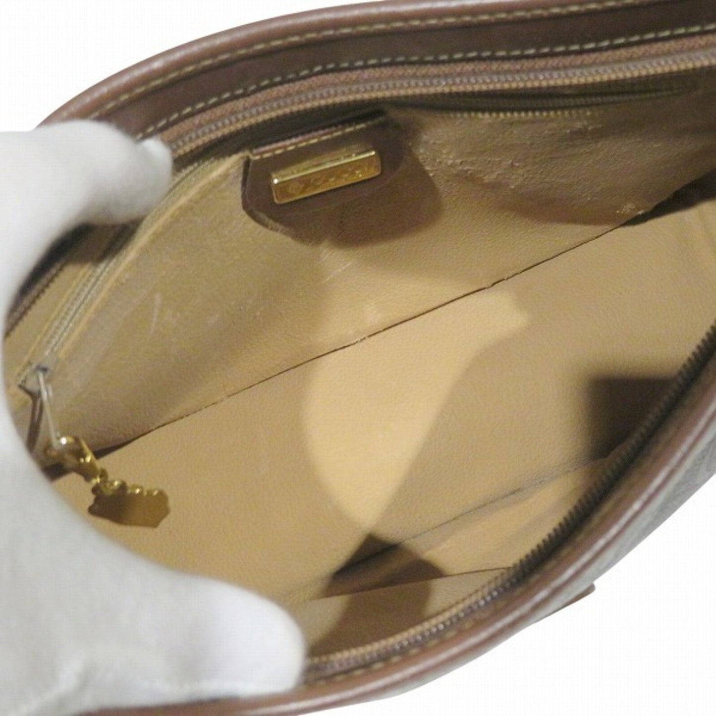 Gucci Black Pvc Leather Shoulder Bag Tote Bag