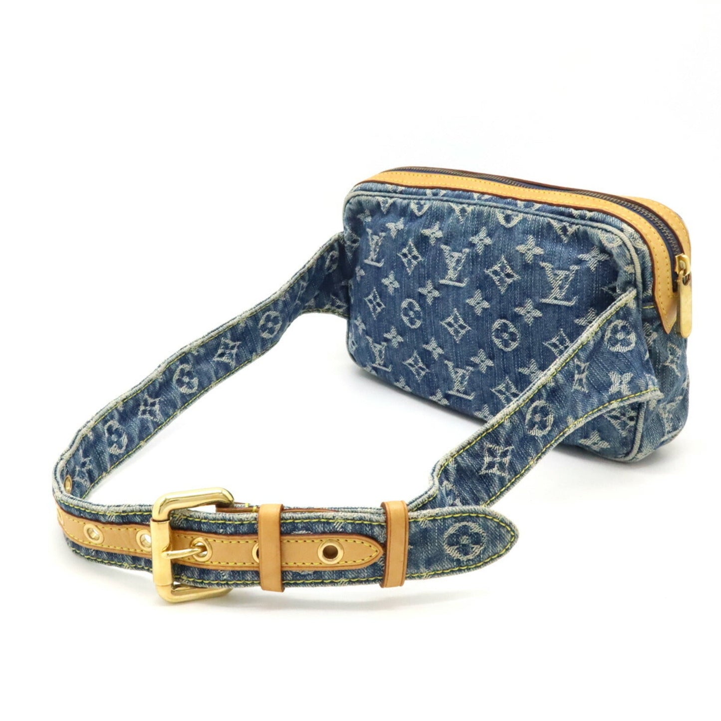 Louis Vuitton Blue Monogram Denim Fanny Pack Shoulder Bag