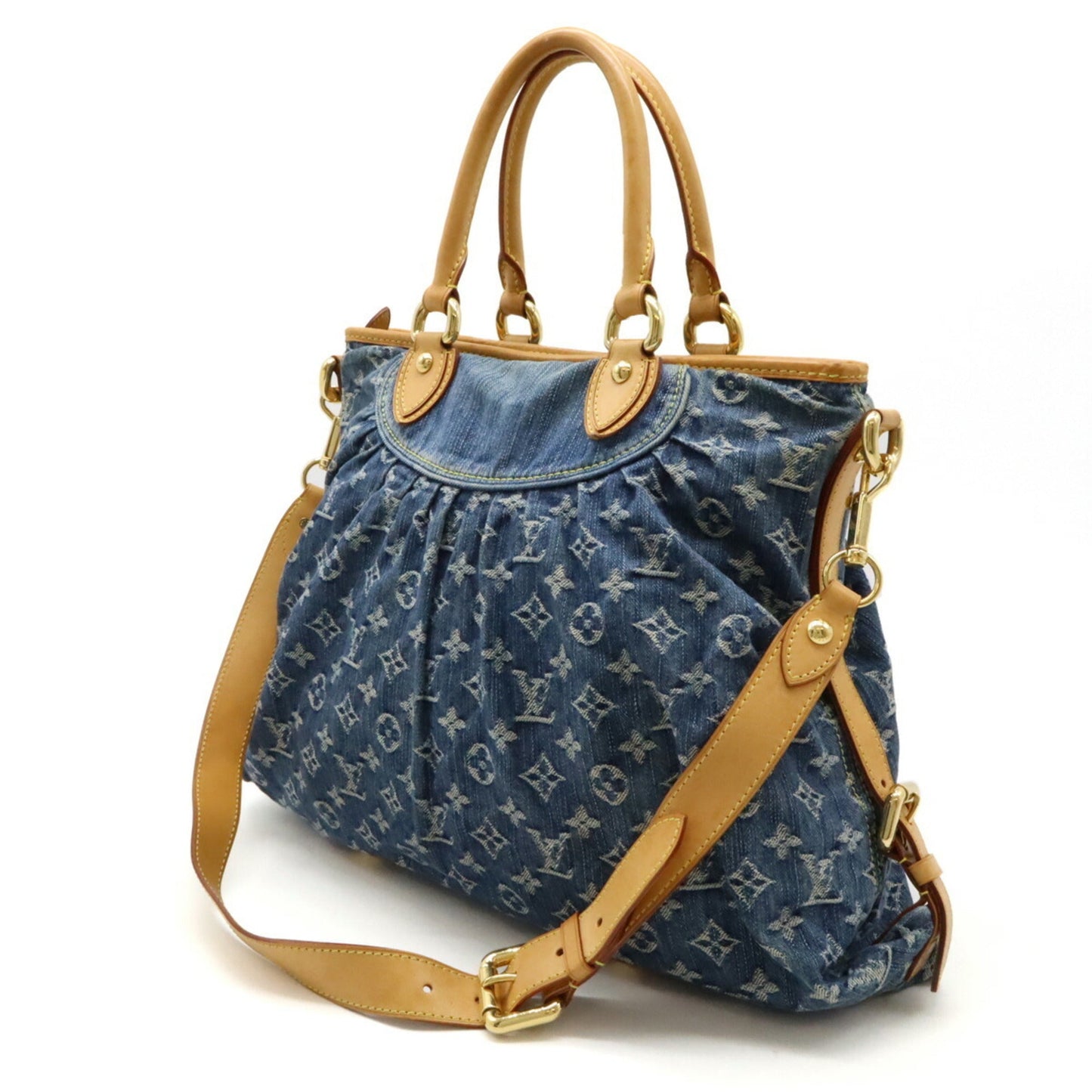 Louis Vuitton Monogram Denim Blue Monogram Denim Handbag Shoulder Bag Tote Bag