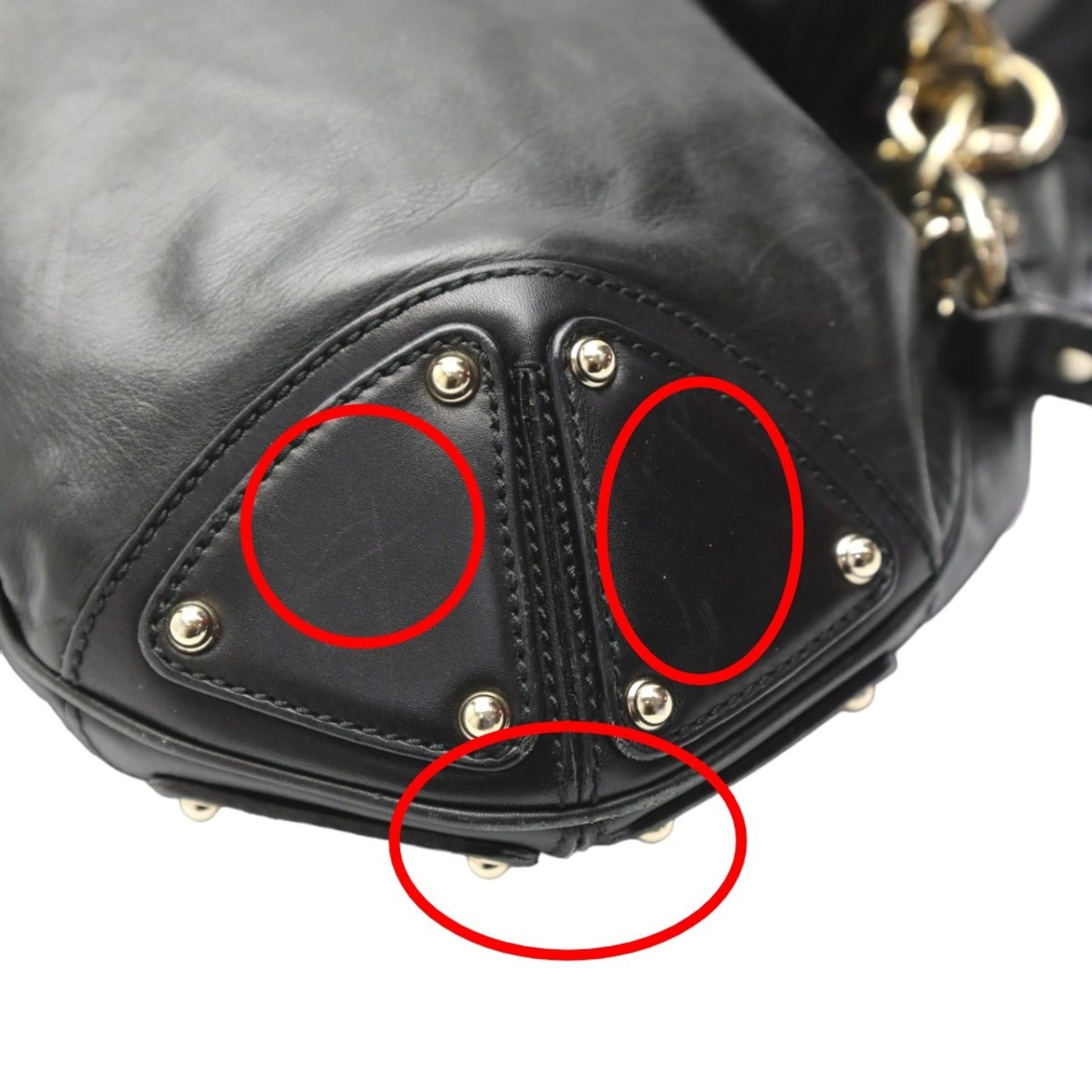 Gucci Black Leather Tote Bag
