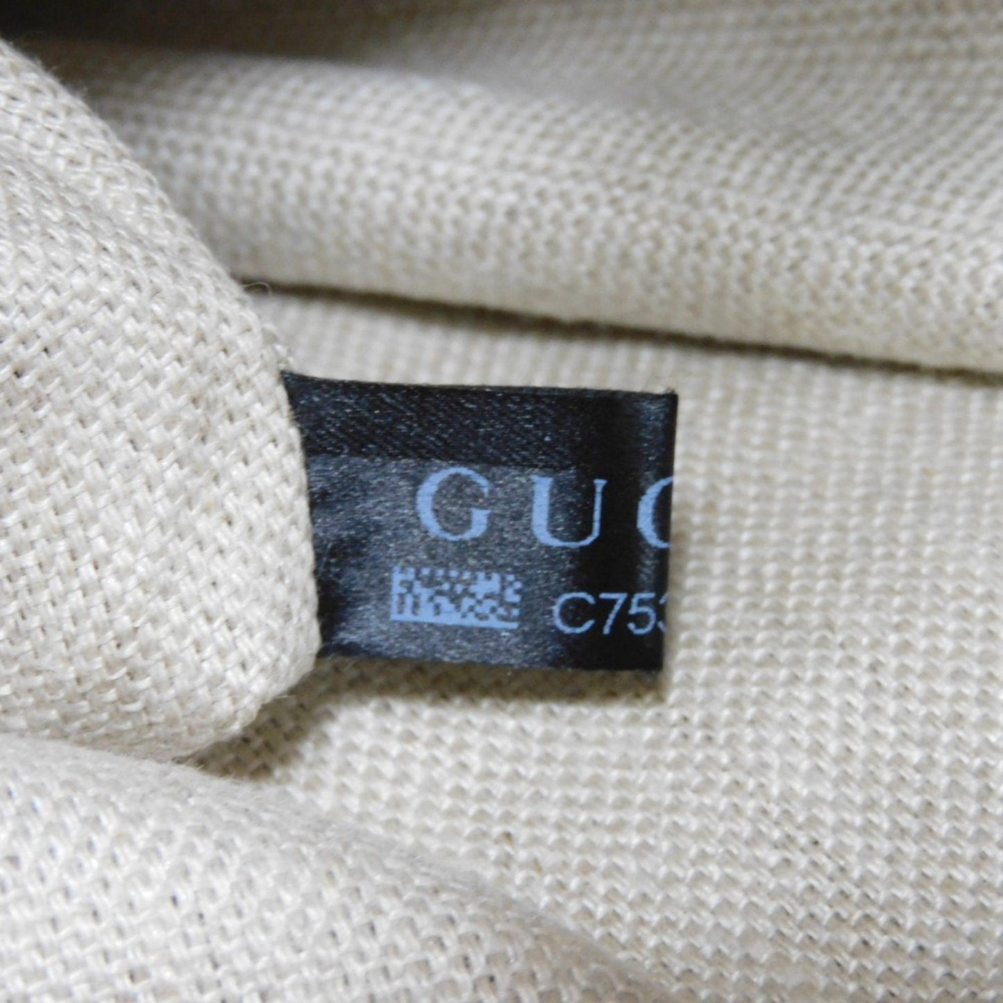 Gucci Beige Linen Shoulder Bag Tote Bag