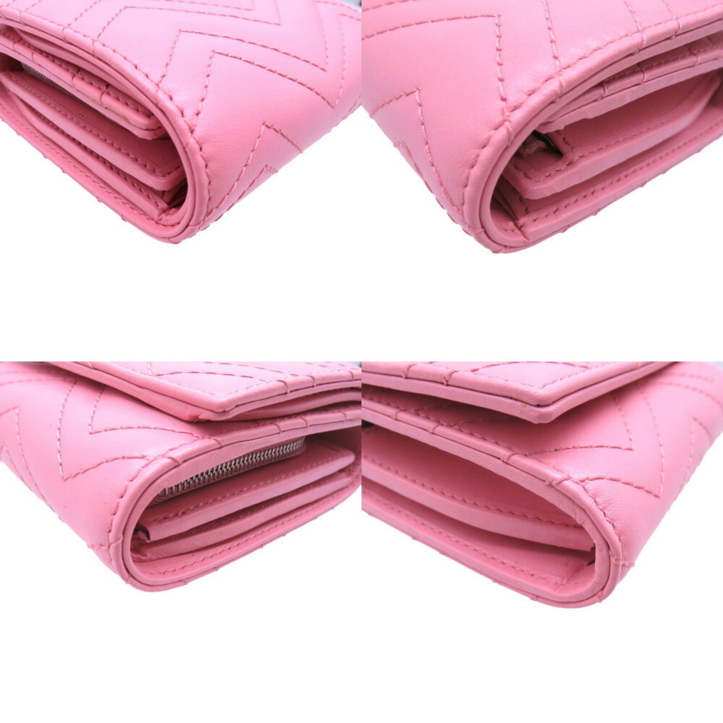 Gucci Pink Leather Wallet (Bi-Fold)