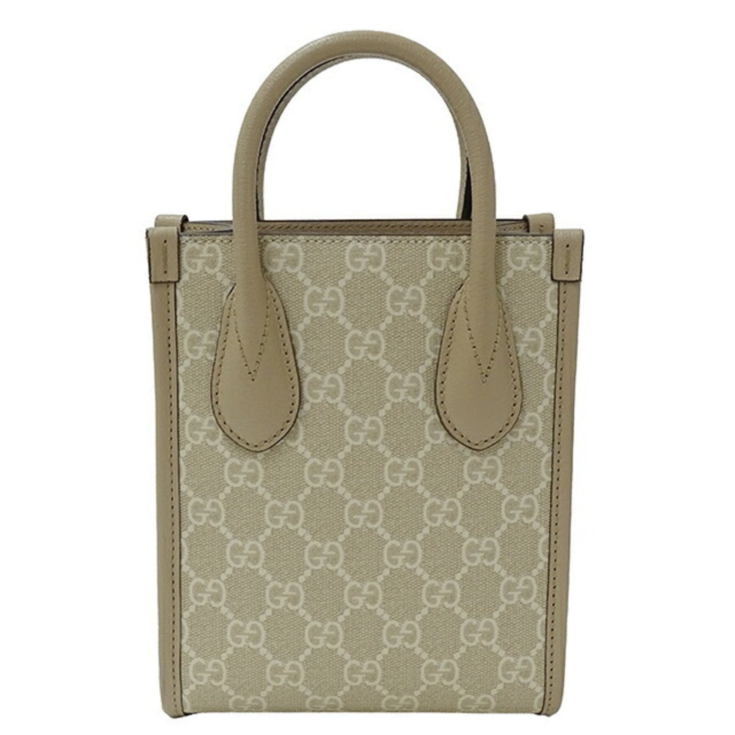 Gucci Beige Grayish Gg Supreme Canvas Handbag Shoulder Bag