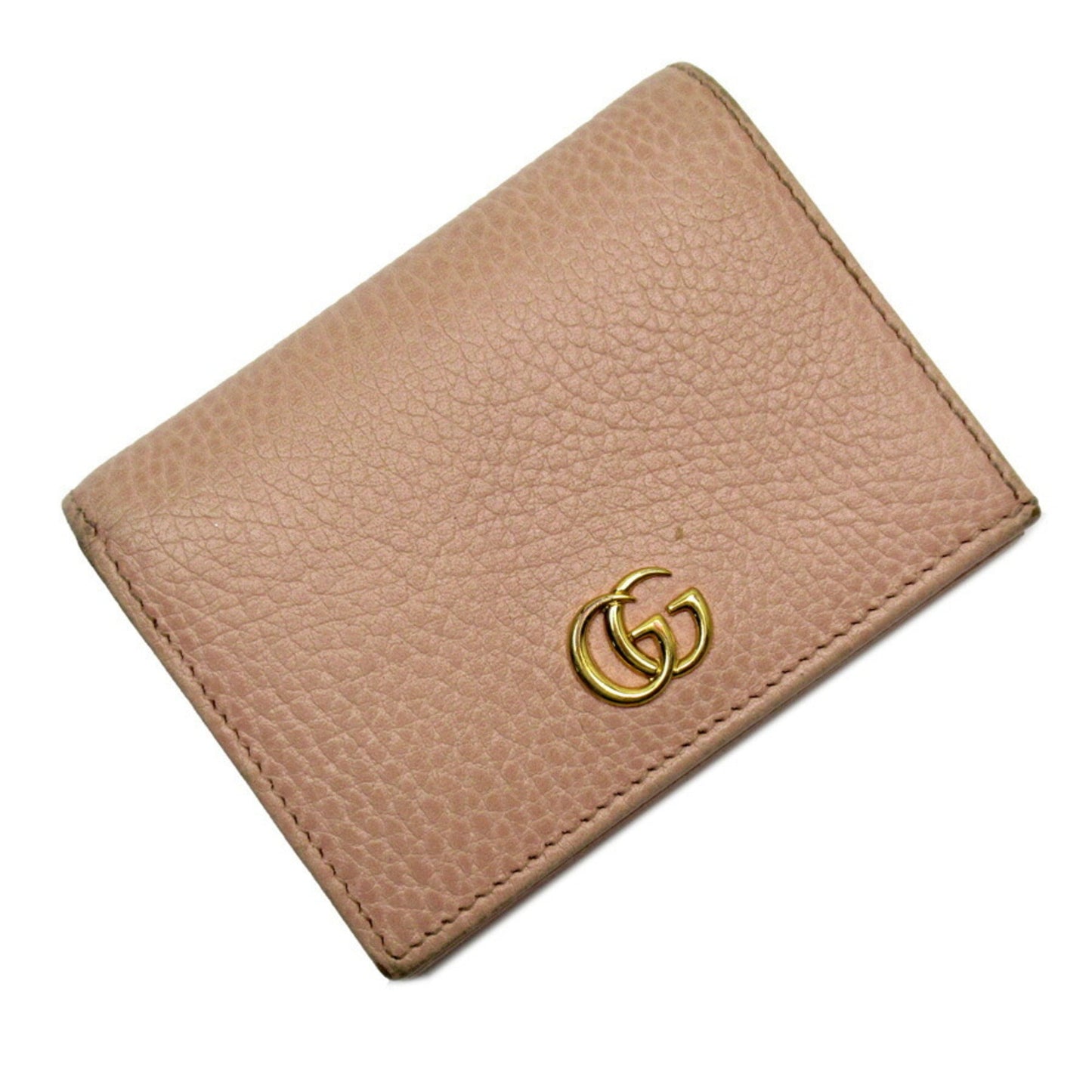 Gucci Pink Beige Leather Wallet (Bi-Fold)