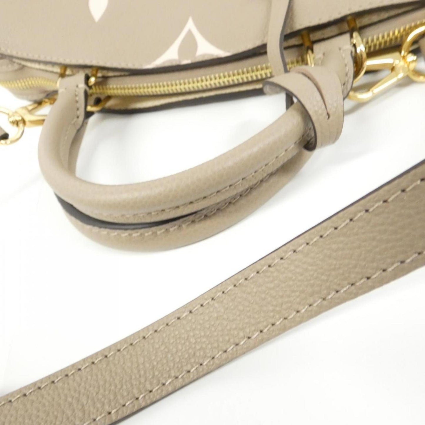 Louis Vuitton Cream Tourterelle Leather Handbag Shoulder Bag