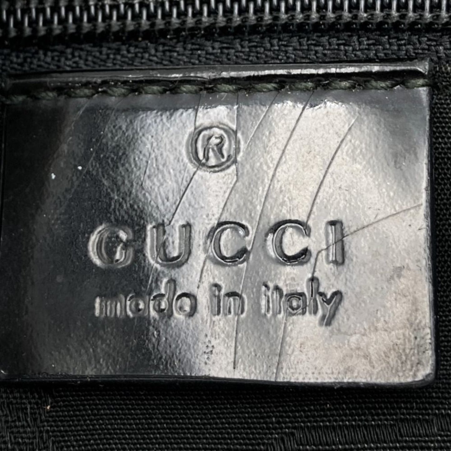 Gucci Black Gg Canvas Handbag Tote Bag