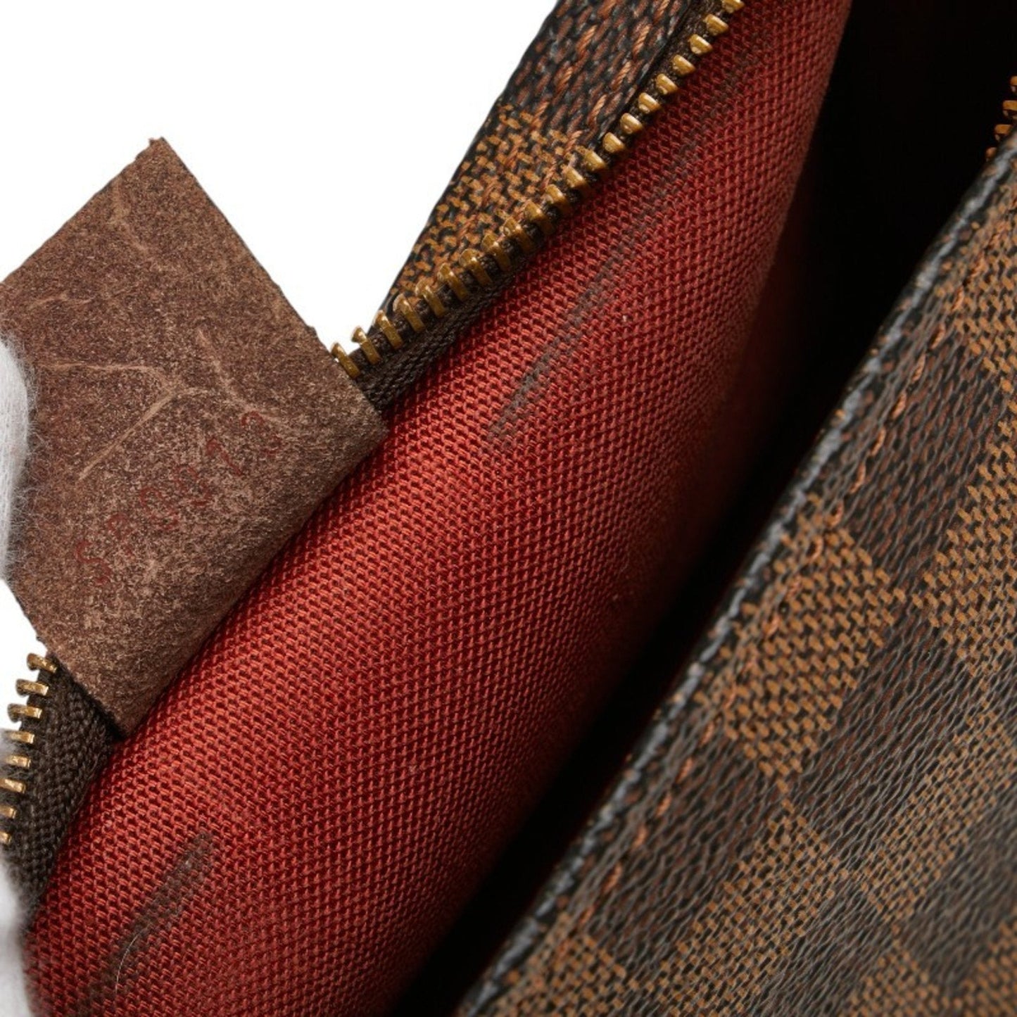 Louis Vuitton Brown Pvc Leather Pouch Shoulder Bag