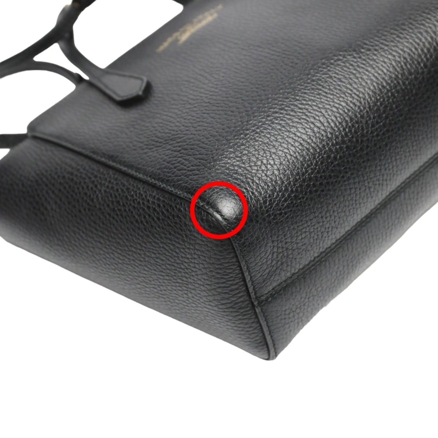 Gucci Black Leather Tote Bag