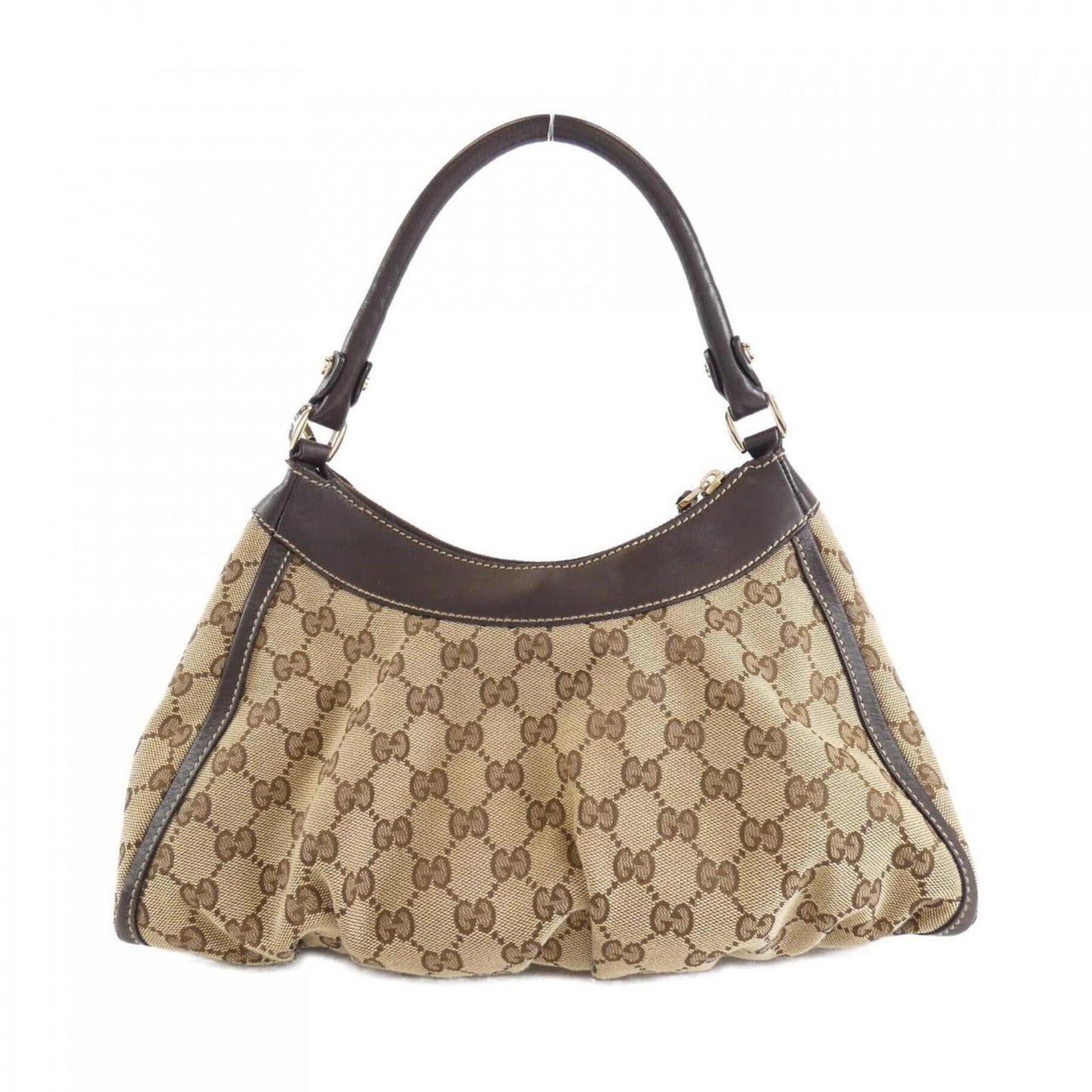 Gucci Beige Brown Gg Canvas Shoulder Bag